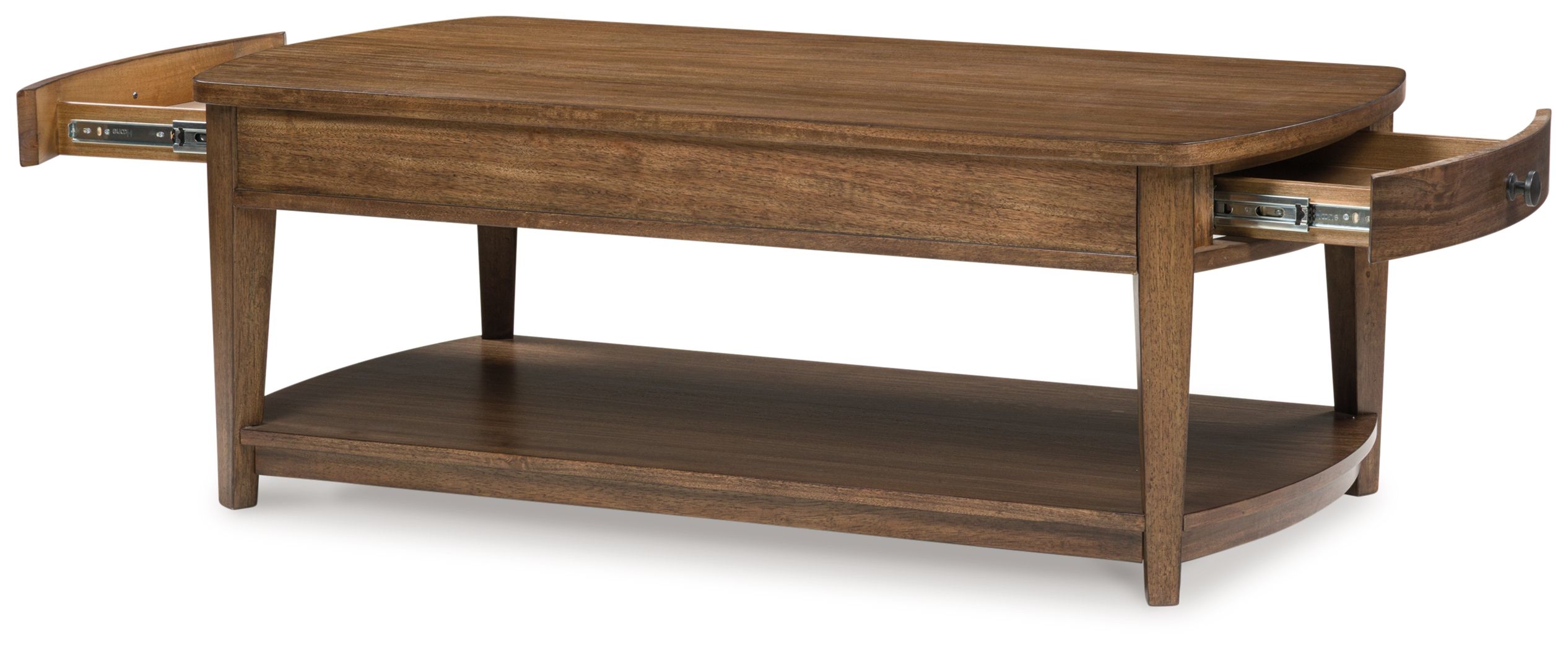 Burkbyer - Rectangular Cocktail Table - Brown