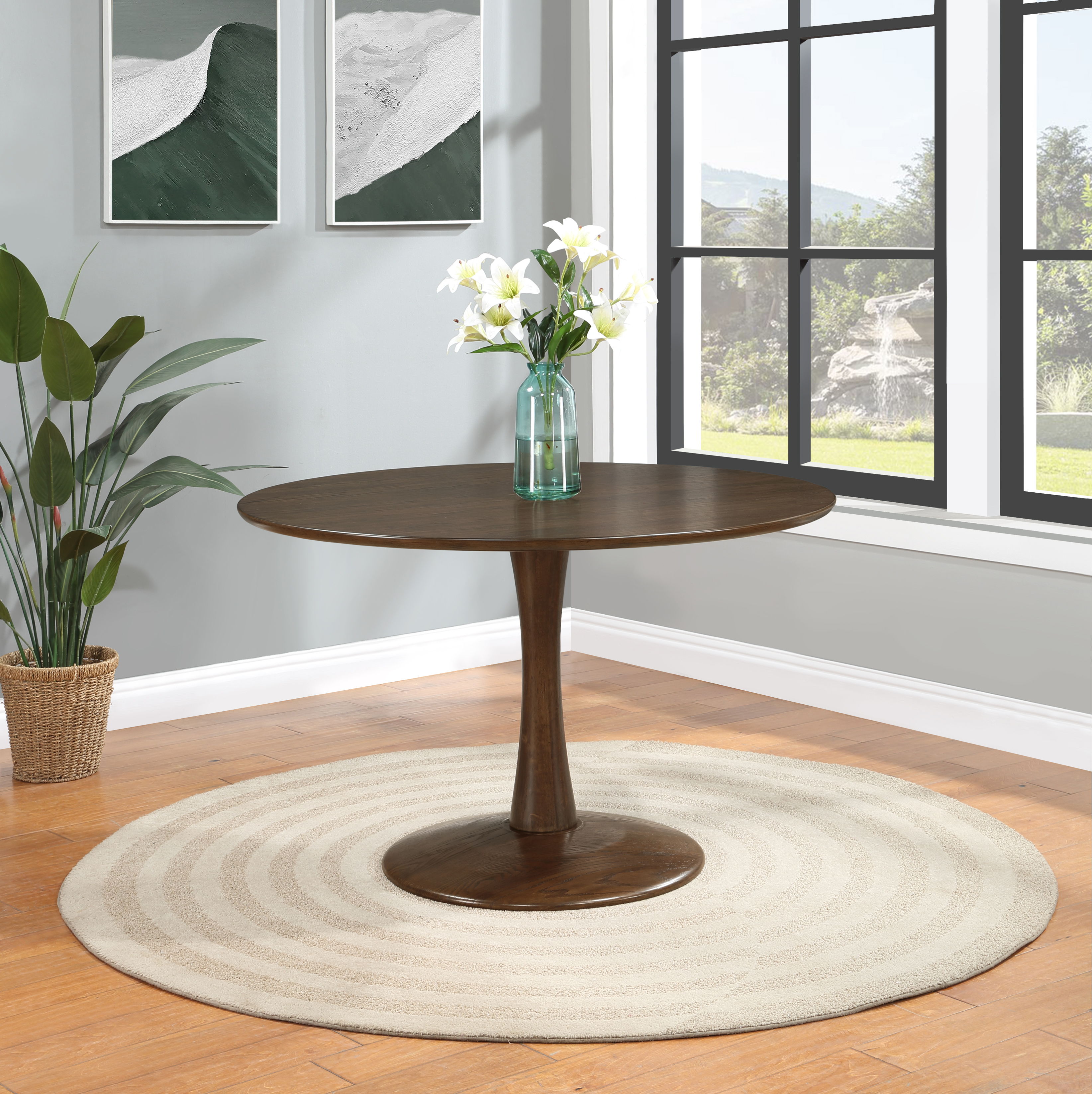Holly - 48" Dining Table - Brown