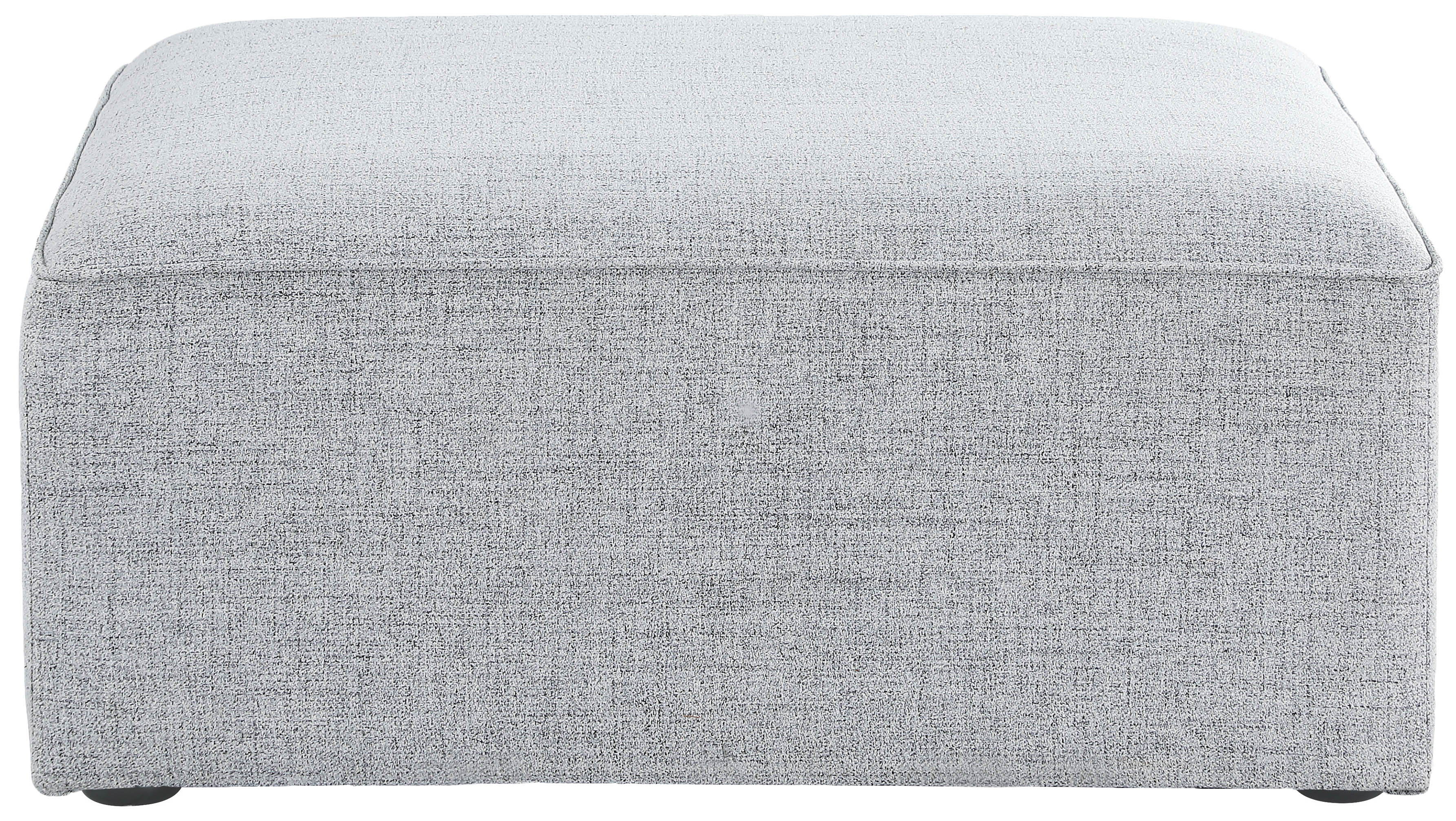Cube - Linen Ottoman - Gray