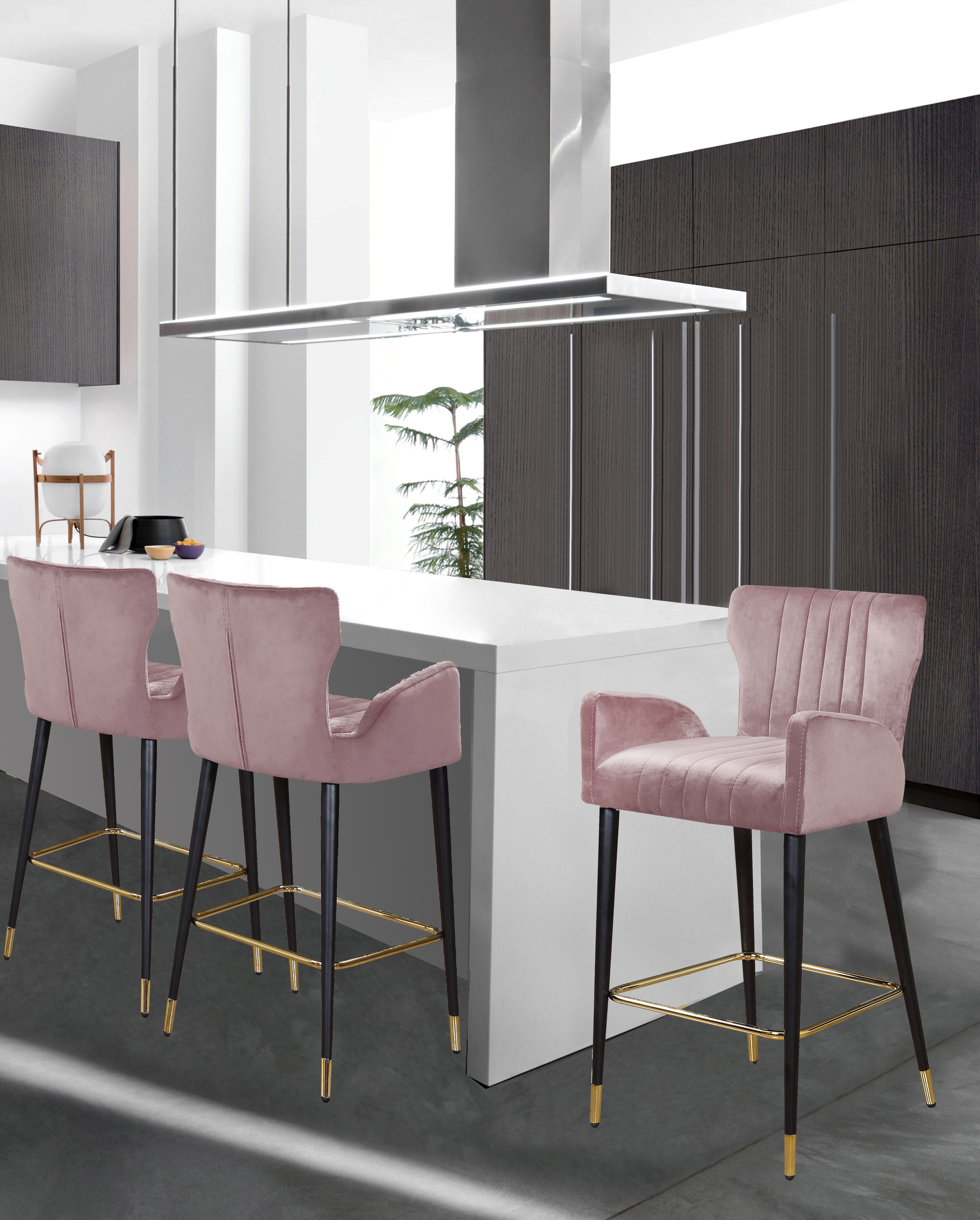 Luxe - Stool (Set of 2) - Pink