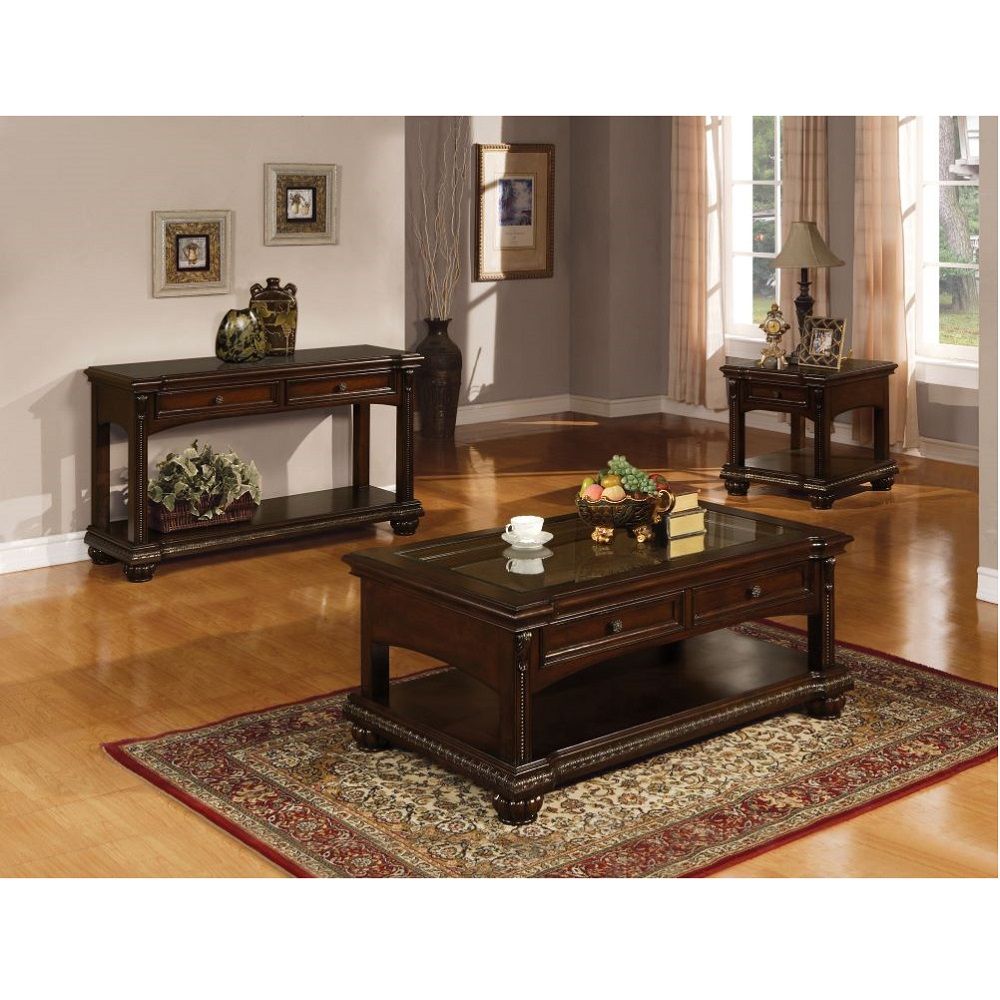 Anondale - Coffee Table - Cherry, dark brown, view 4