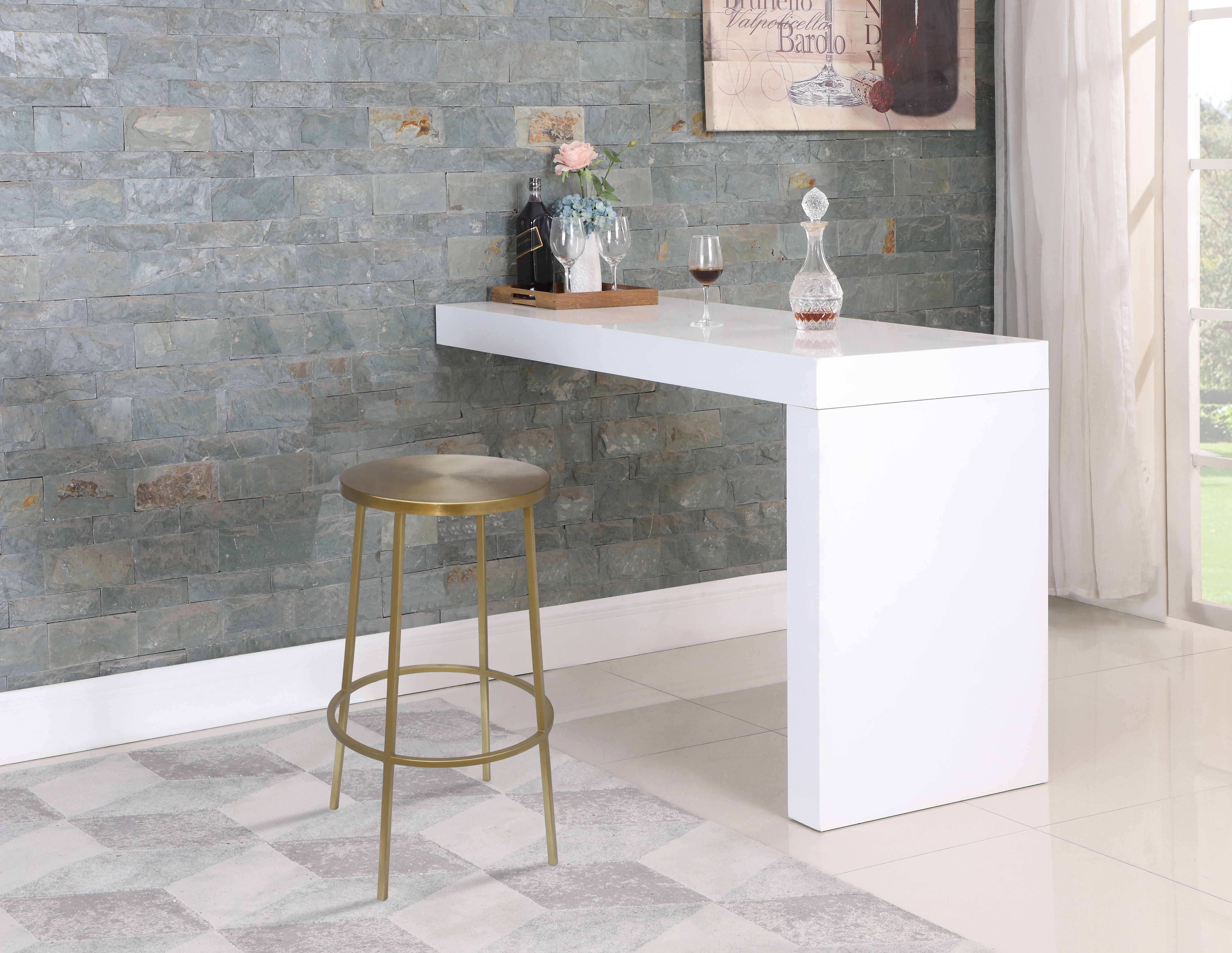 Tyson - Bar Stool - Gold