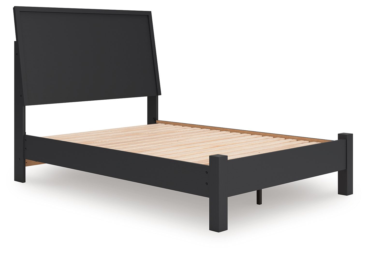 Ashley Furniture Danziar - Full Panel Bed With Low Footboard - Black - Image 3