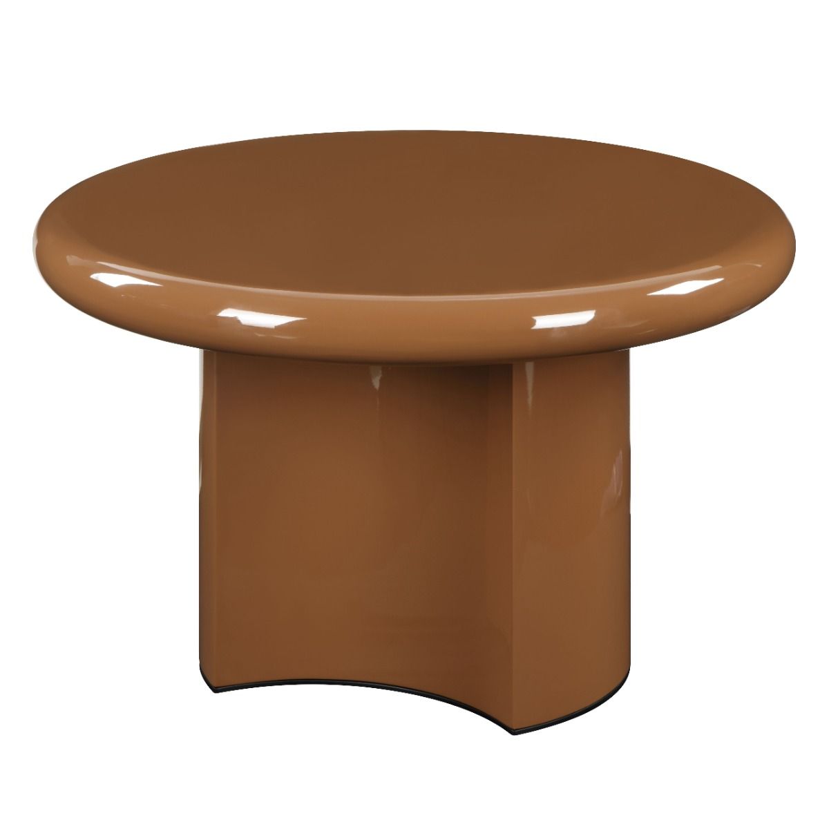 Ronald - End Table - Brown High Gloss, dark brown, view 2