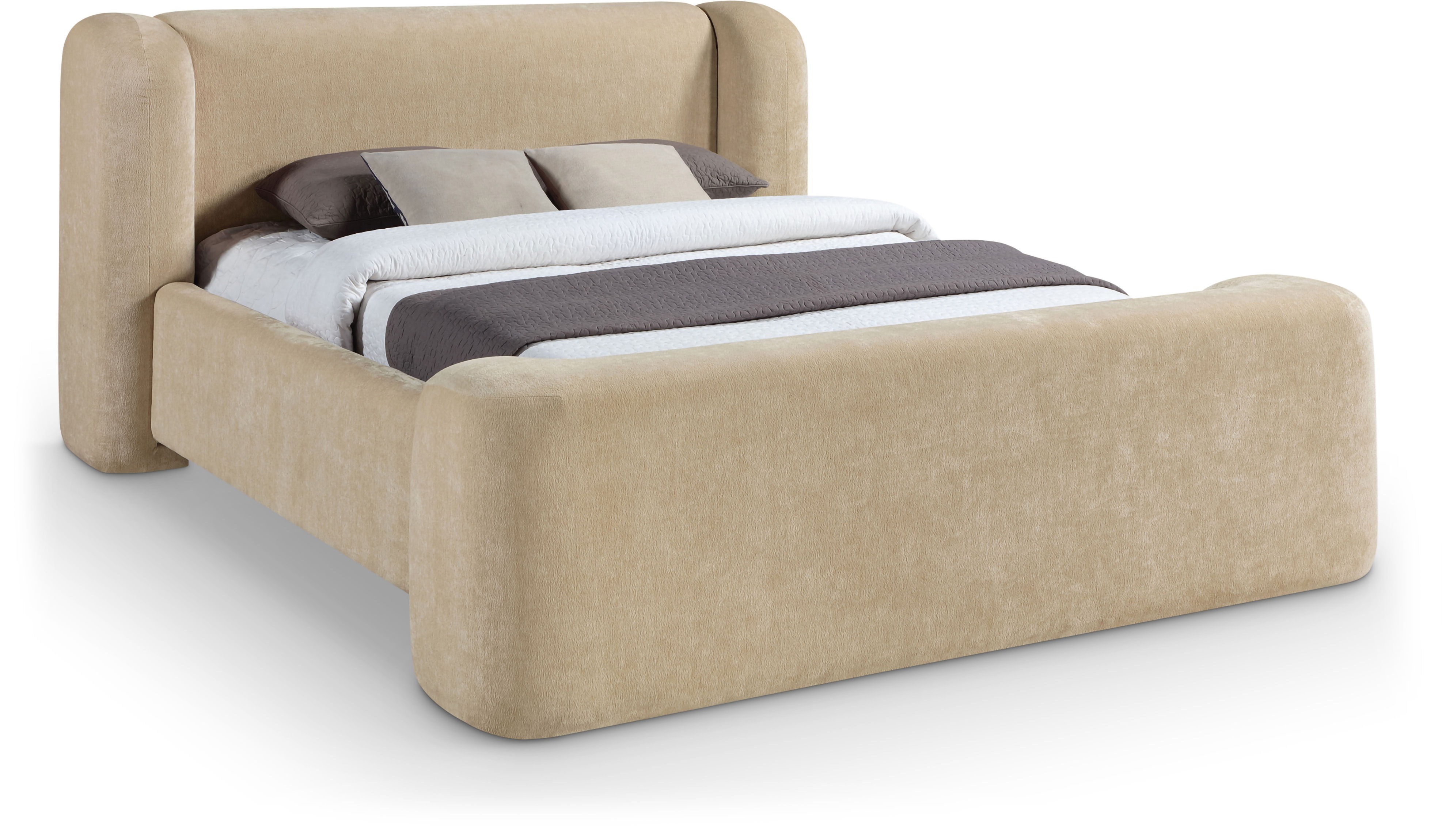 Modena - King Bed - Beige
