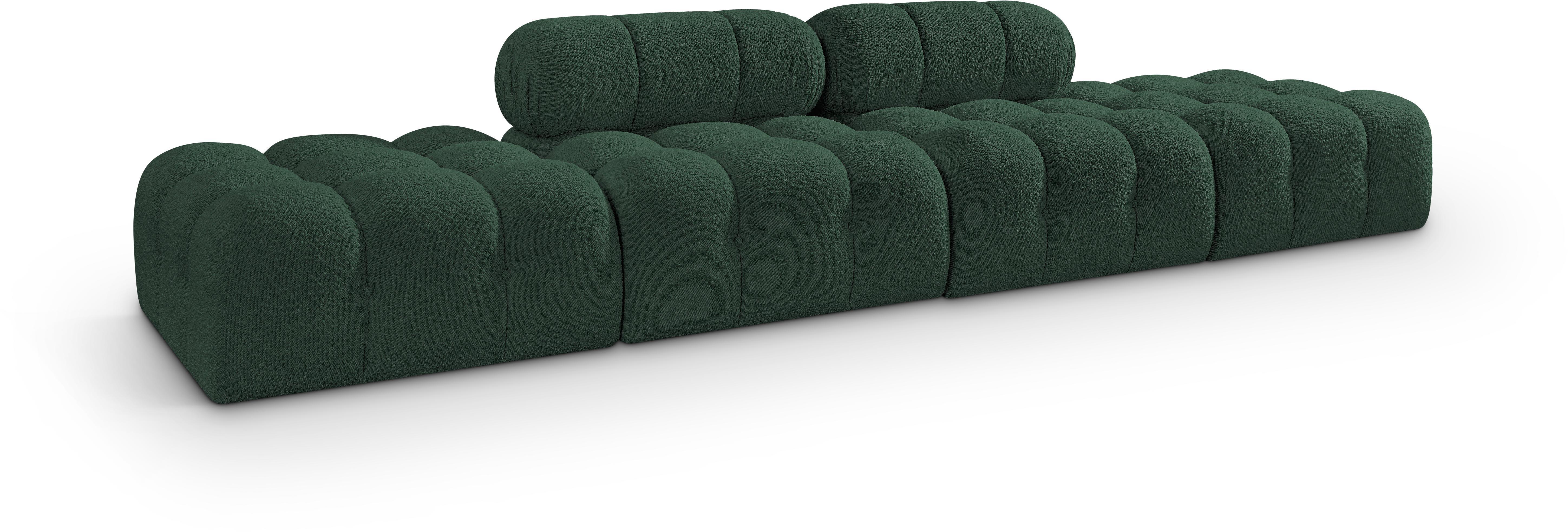 4 Pc · Boucle Fabric 136" Upholstered Modular Sofa