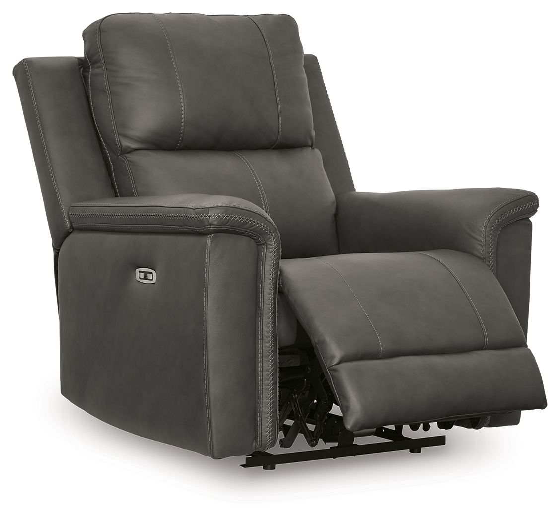 Ashley Furniture Bleckley - Power Recliner With Adjustable Headrest - Anchor - Image 3