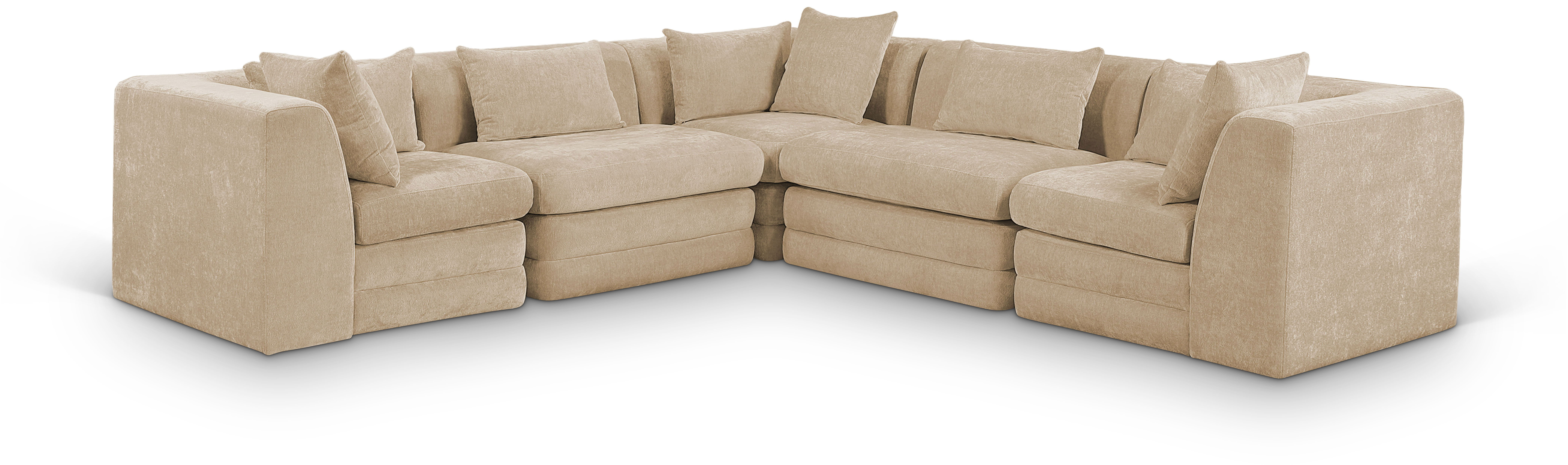 5 Pc · 114" Upholstered Modular Sectional