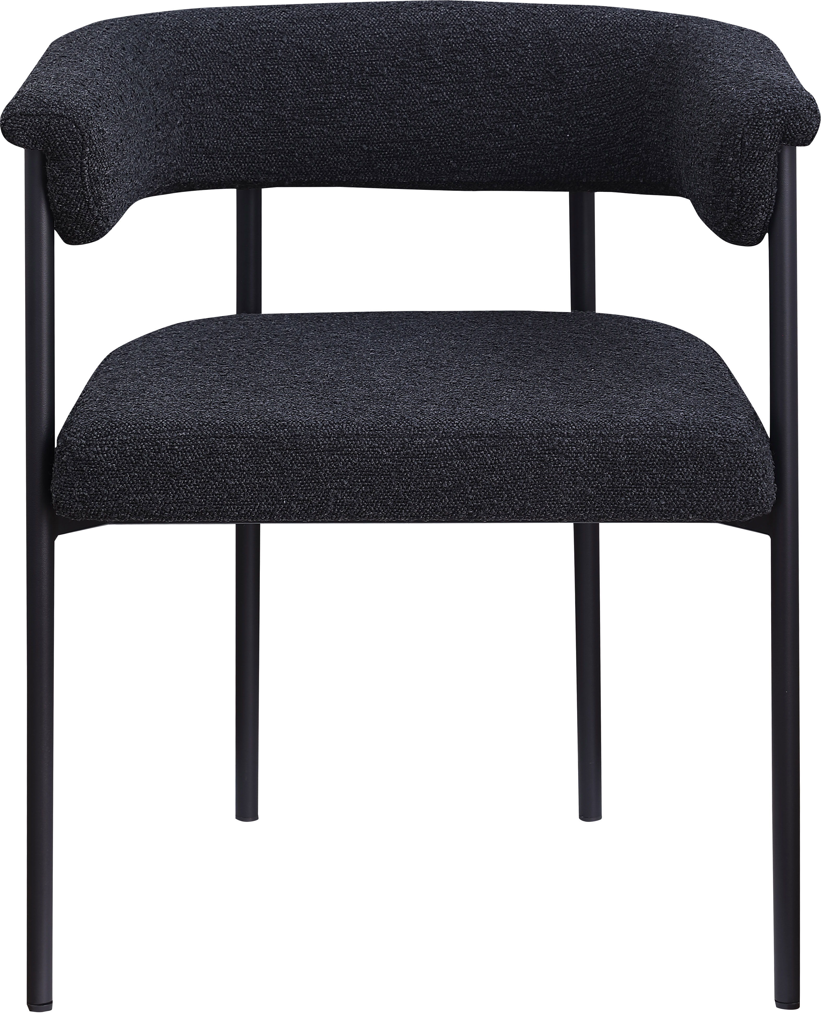 Malin - Boucle Dining Chair (Set of 2) - Black