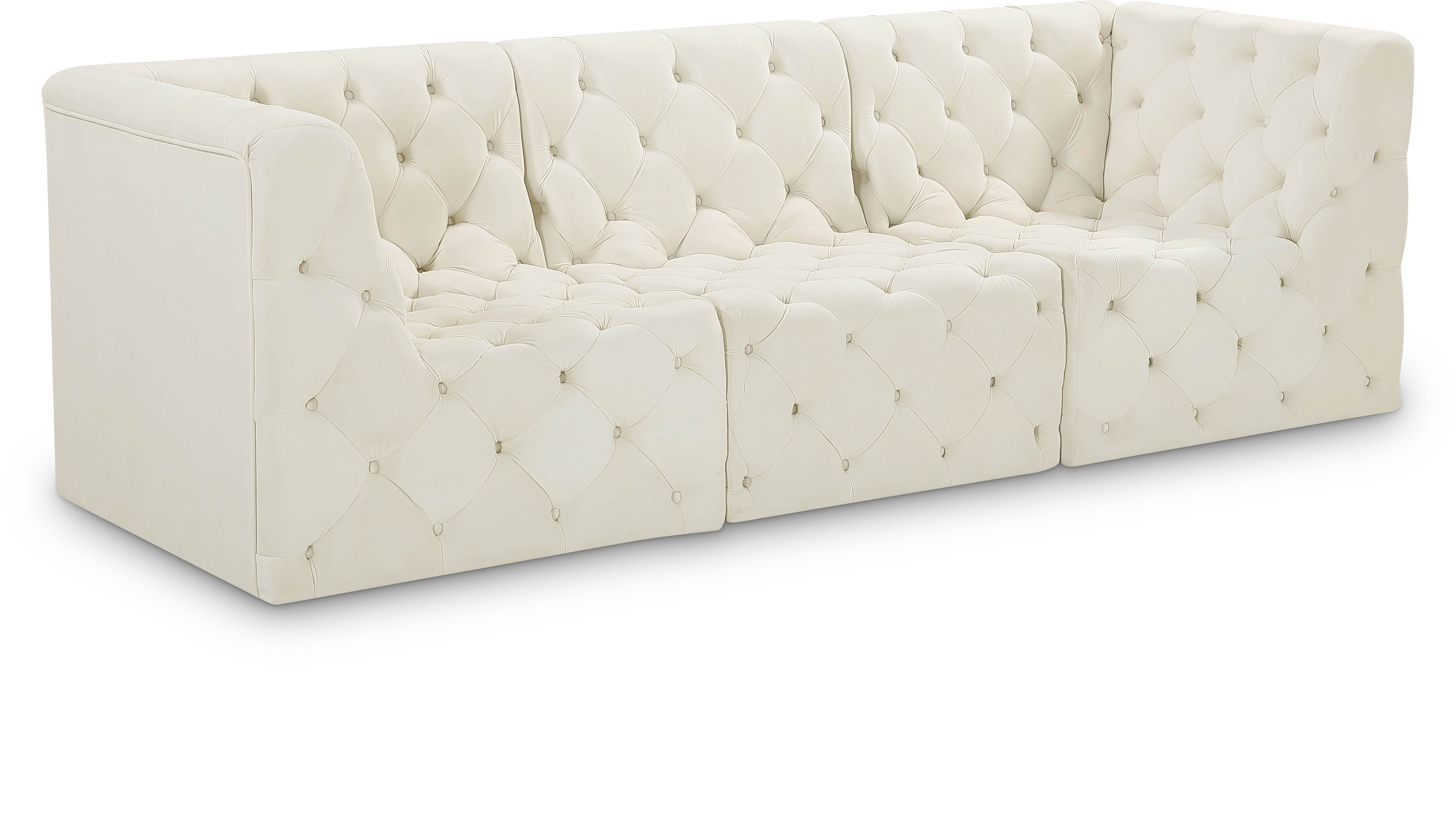 Tuft - 3 Seat Modular Sofa - Cream
