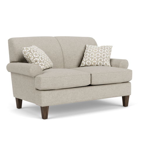 Venture - Fabric Loveseat, white