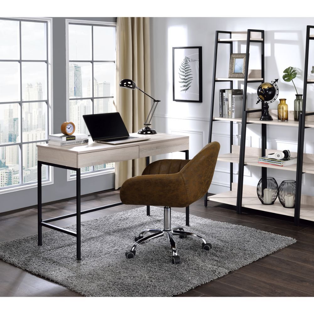 Wendral - Writing Desk - Natural & Black, beige