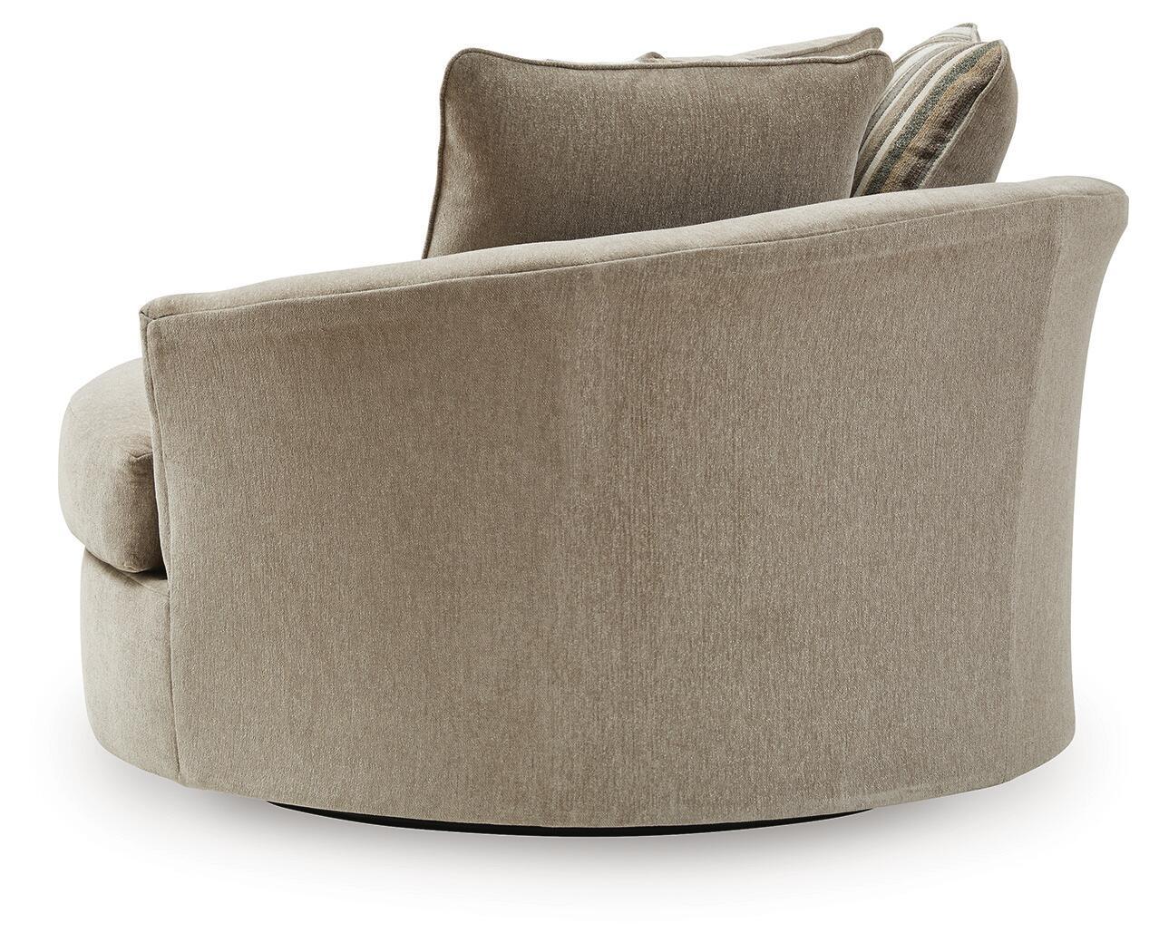 Ashley Furniture Linenhause - Oversized Swivel Accent Chair - Dune - Image 4