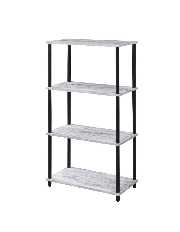 Nypho - Bookshelf - Antique White & Black, beige