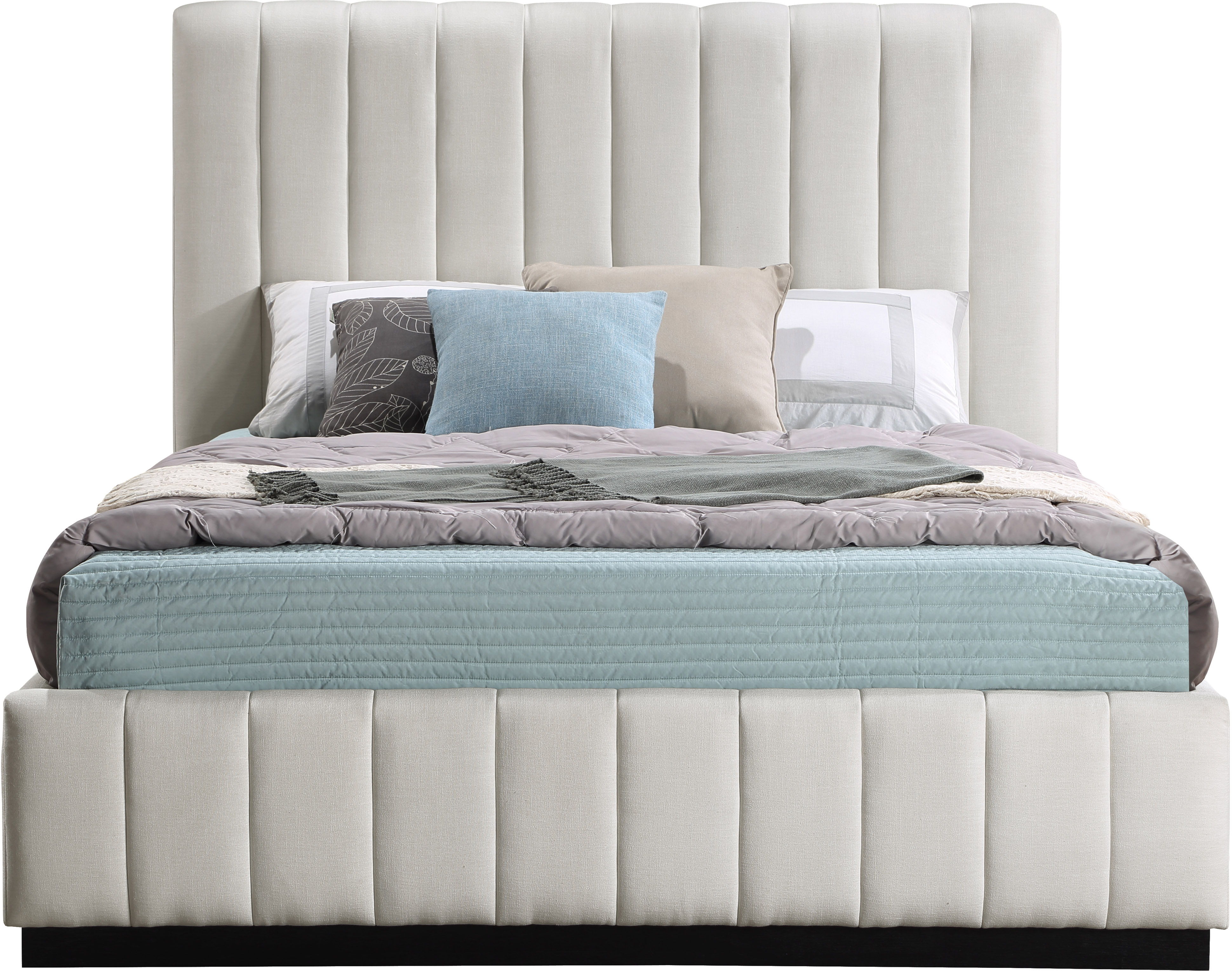 Lucia - Queen Bed - Beige