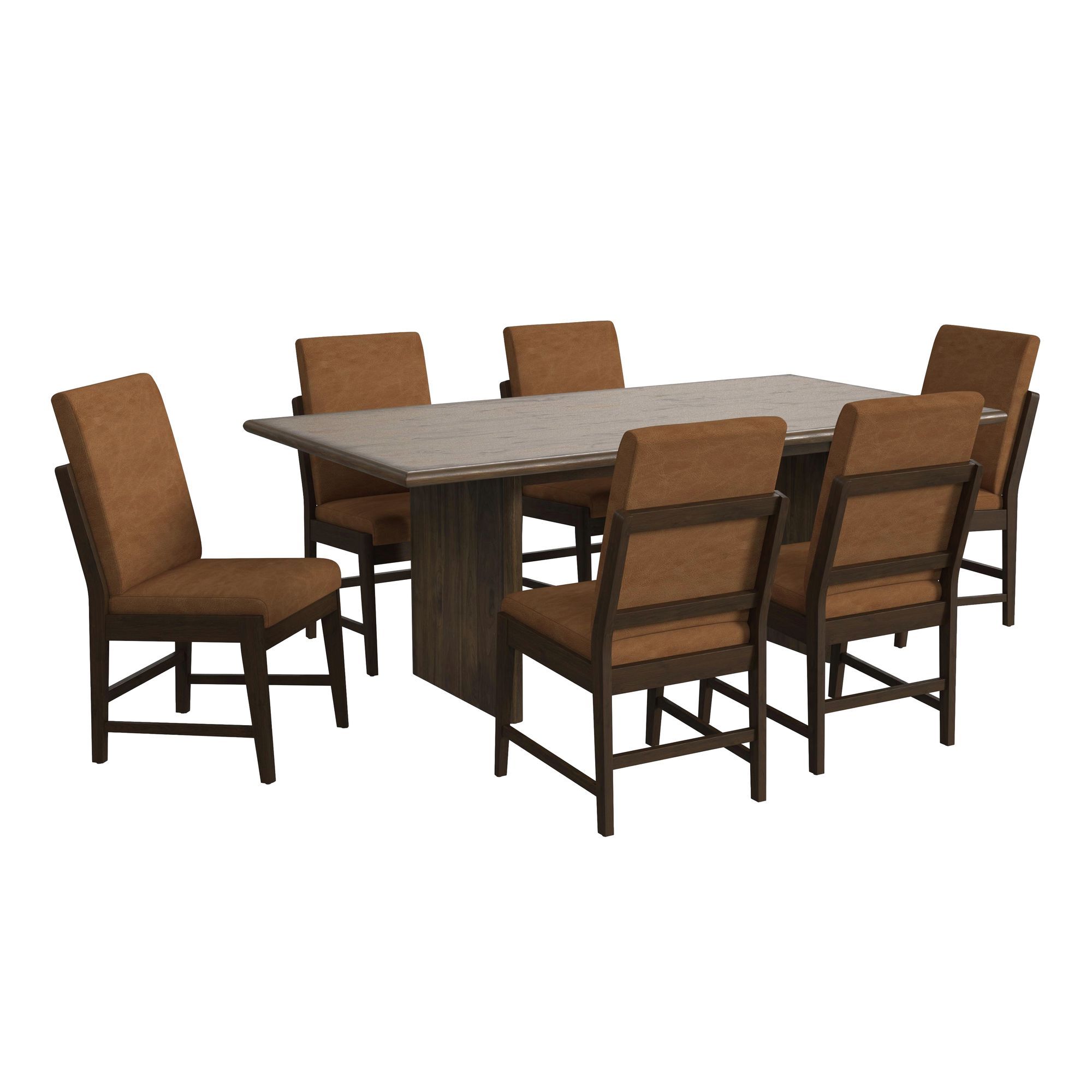 7 Pc · Table And Six PU Chairs