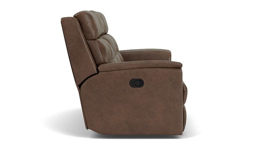 Mason - Transitional Fabric Reclining Sofa, dark brown, view 3