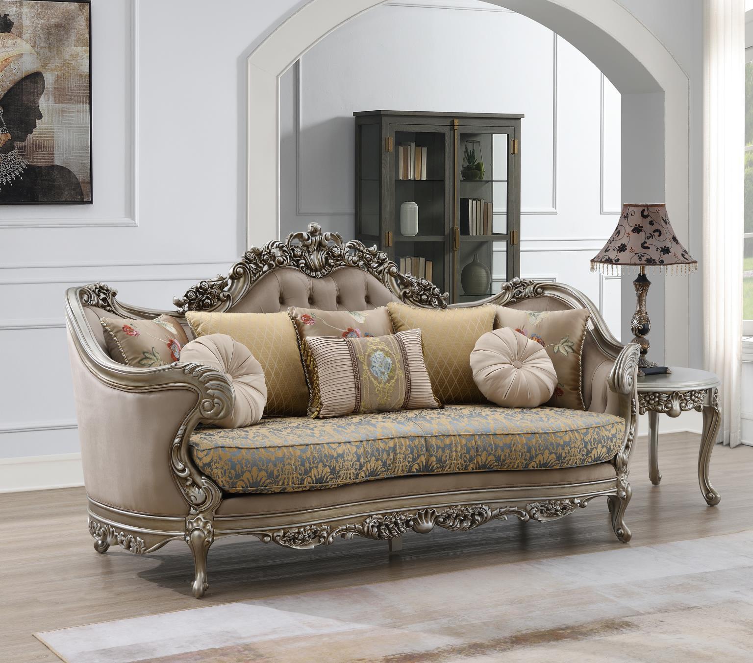 U197 - 2 Piece Living Room Set (Sofa & Loveseat) - Light Brown