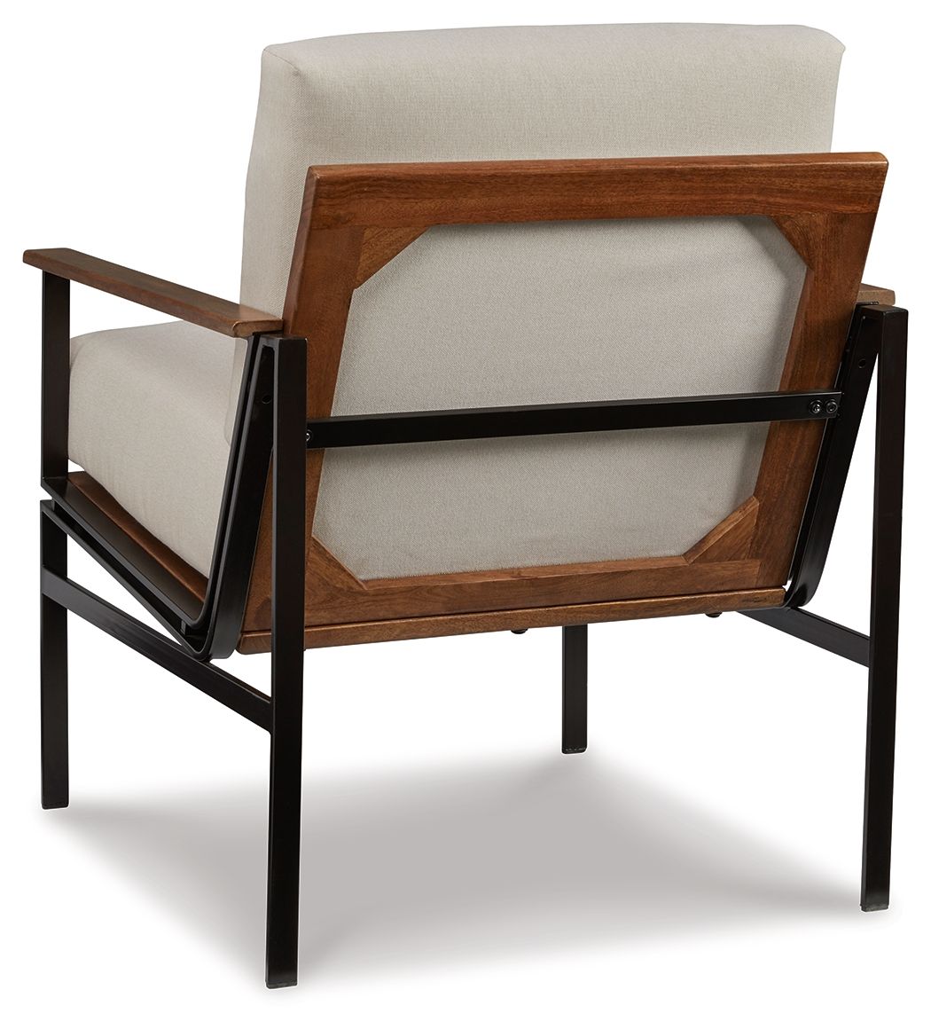 Ashley Furniture Tilden - Accent Chair - Ivory / Brown - Image 4