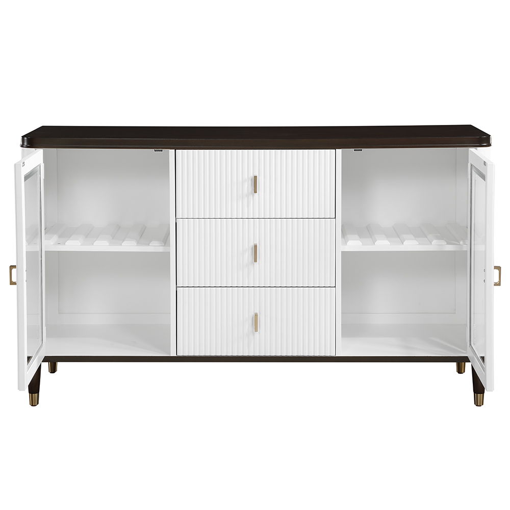 Carena - Server - White & Brown, white, view 2
