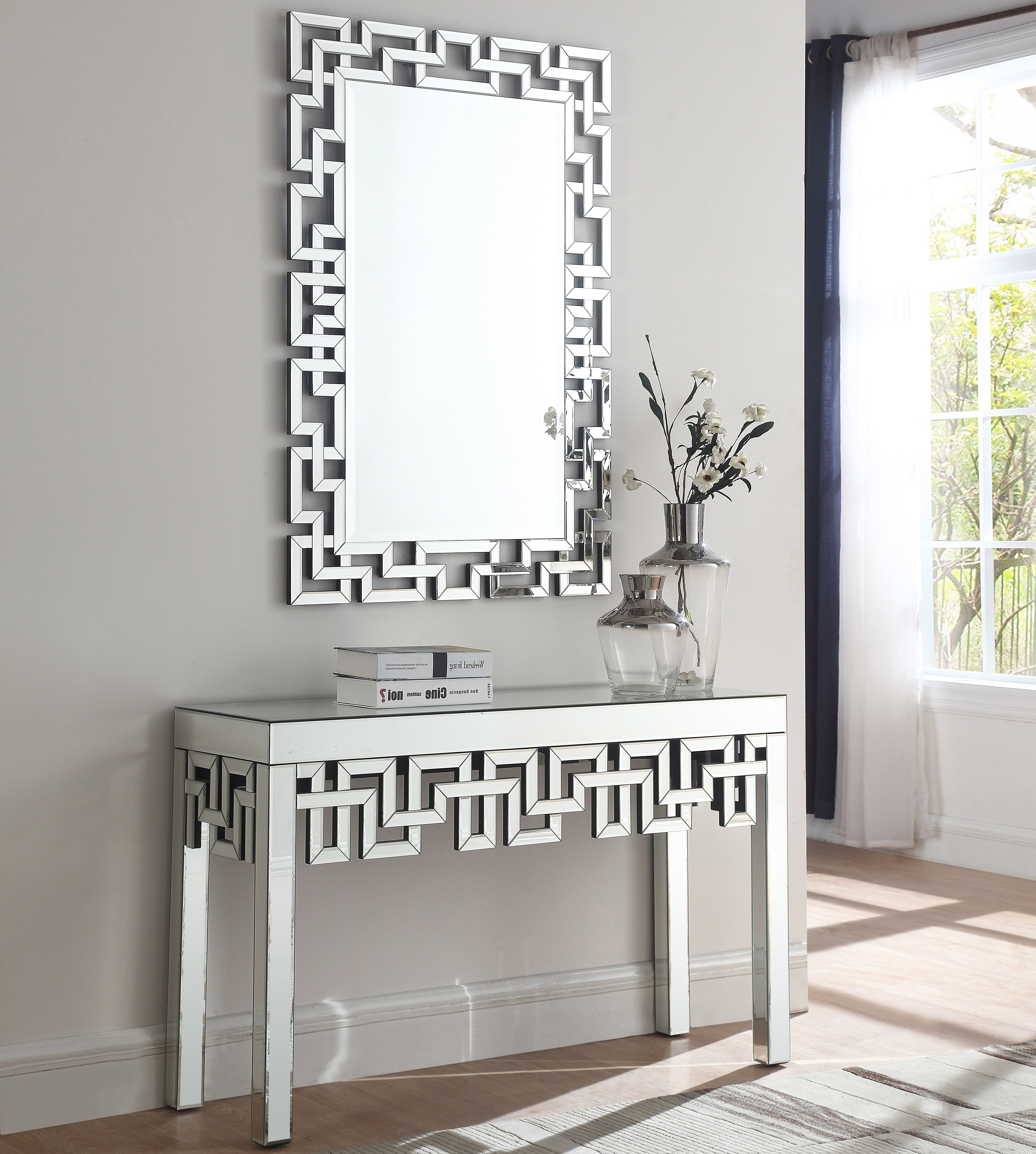 Aria - Console Table - Pearl Silver