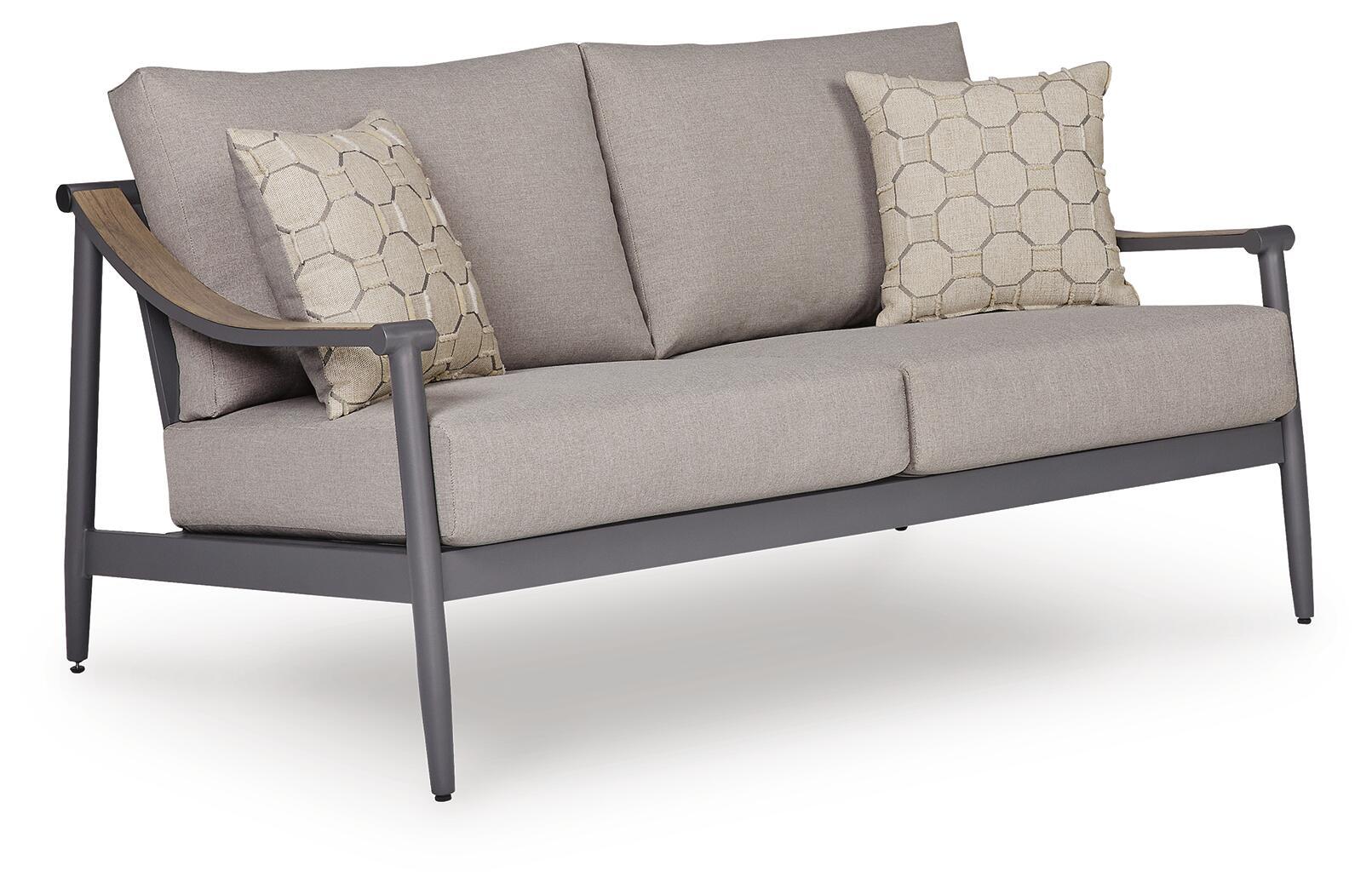 Ocean Beach – Loveseat With Cushion – Gray