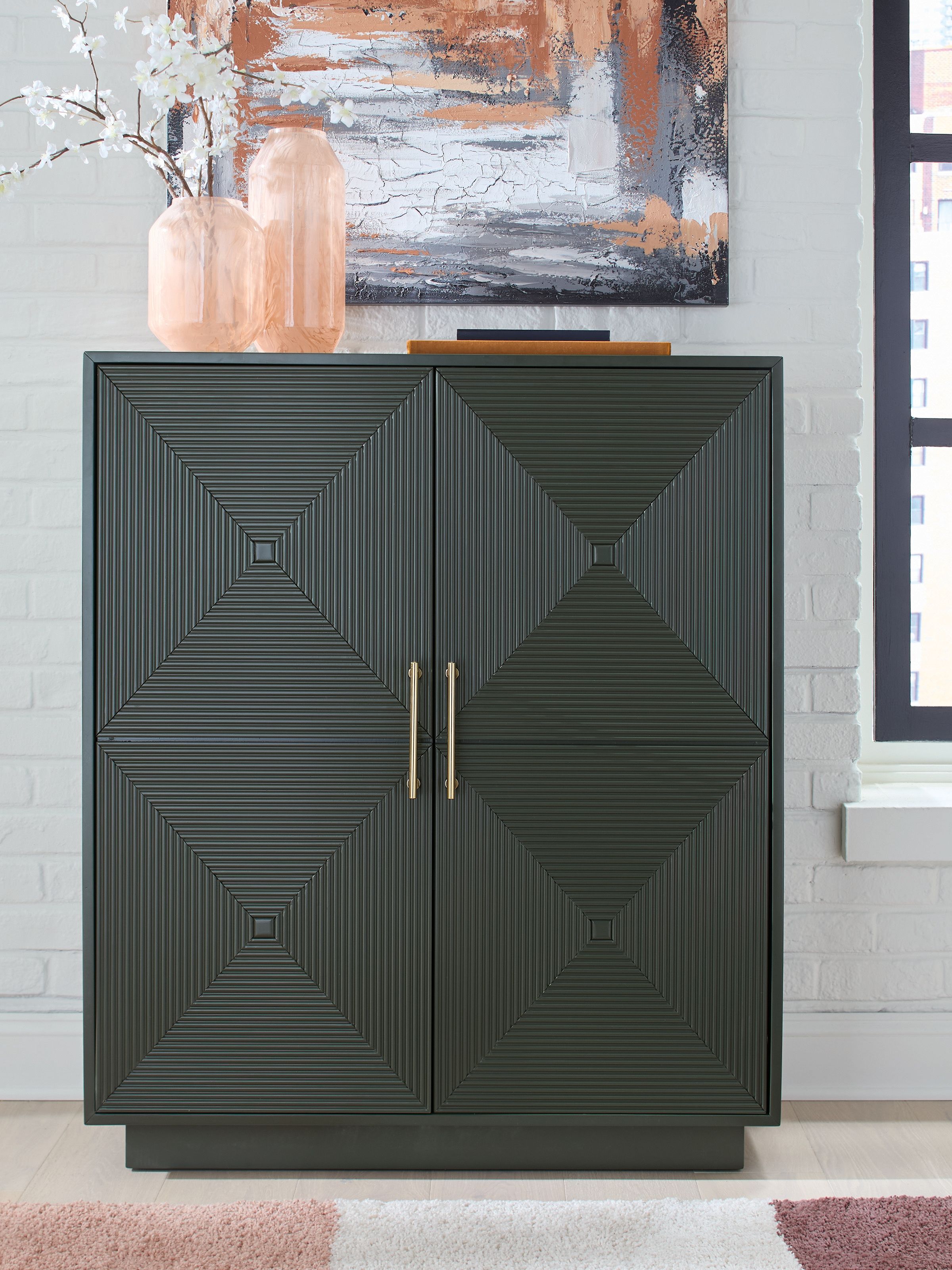 Ashley Furniture Geirwood - Accent Cabinet - Dark Green - Image 2