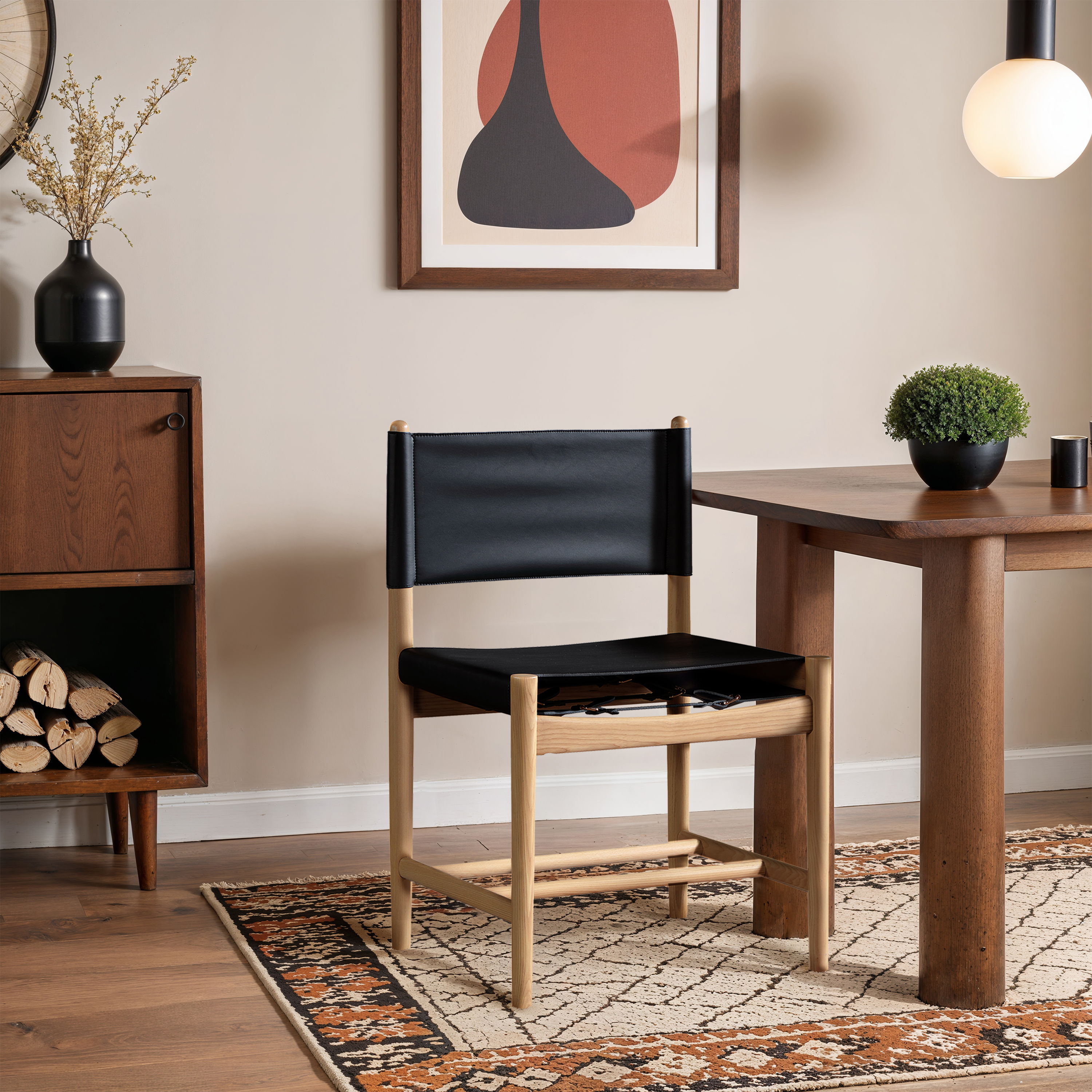 Rawlins - Vegan Leather Upholstered Dining Chair (Set of 2) - Black