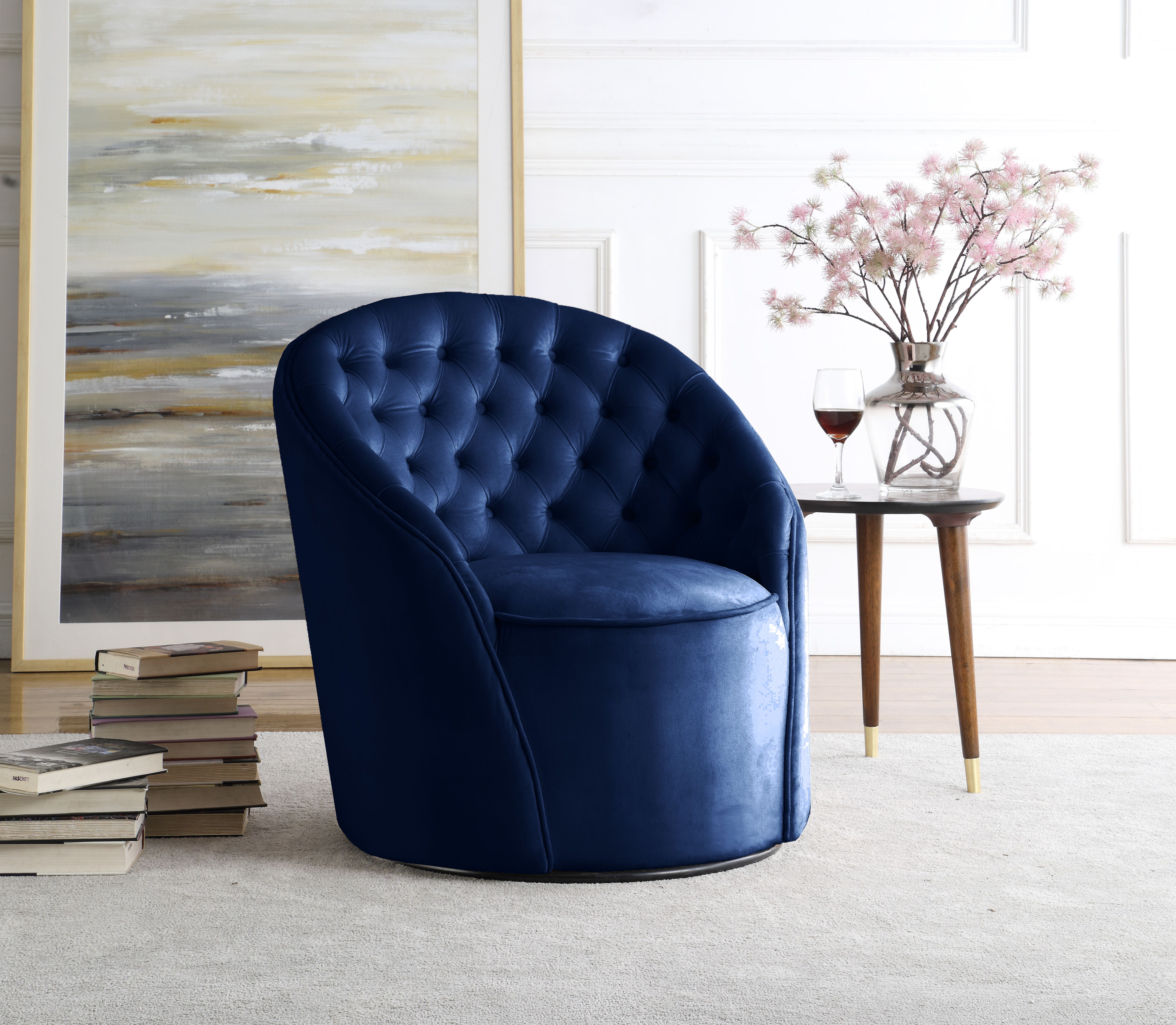 Alessio - Accent Chair - Navy