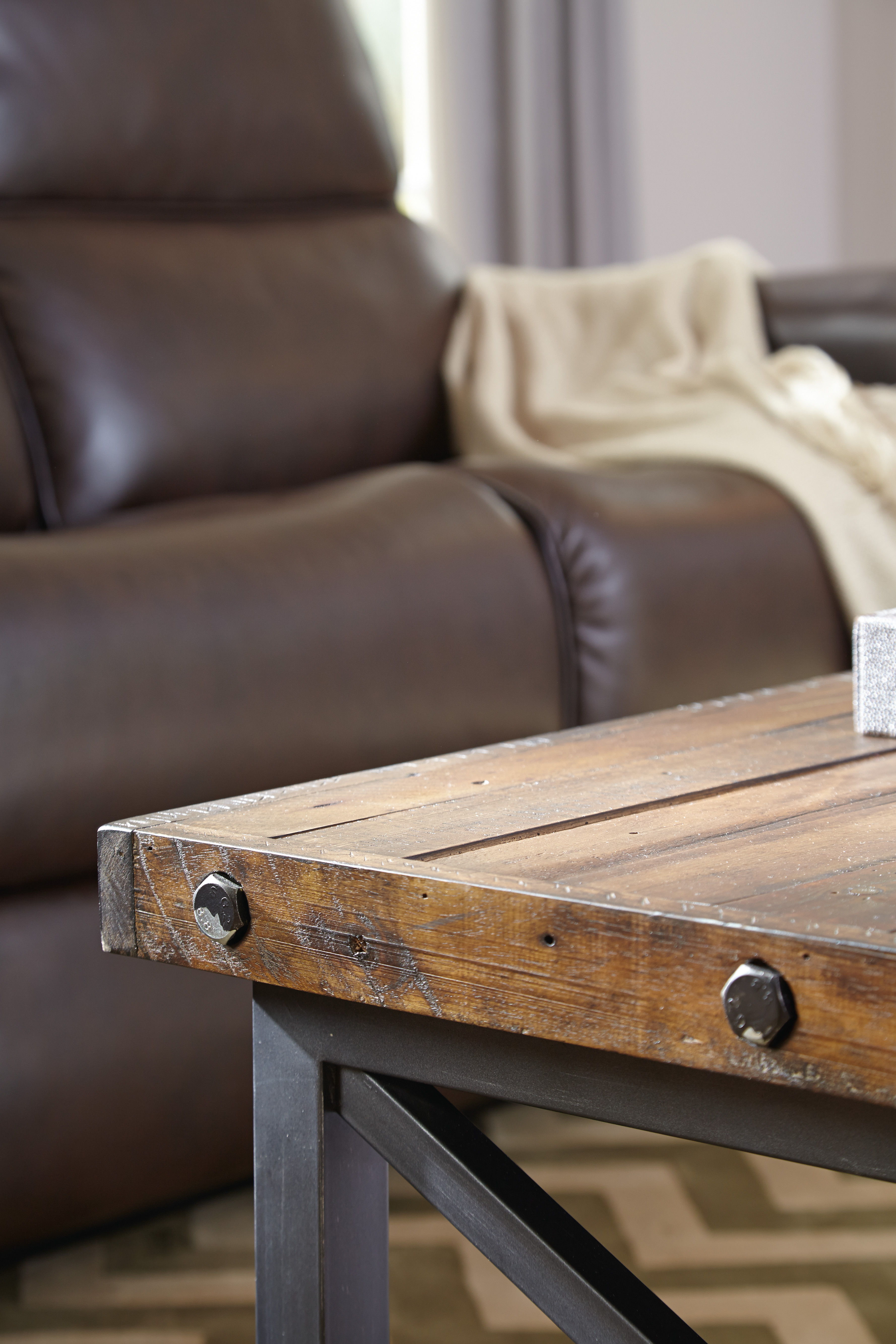Carpenter - Rectangular Coffee Table - Dark Brown, dark brown, view 4
