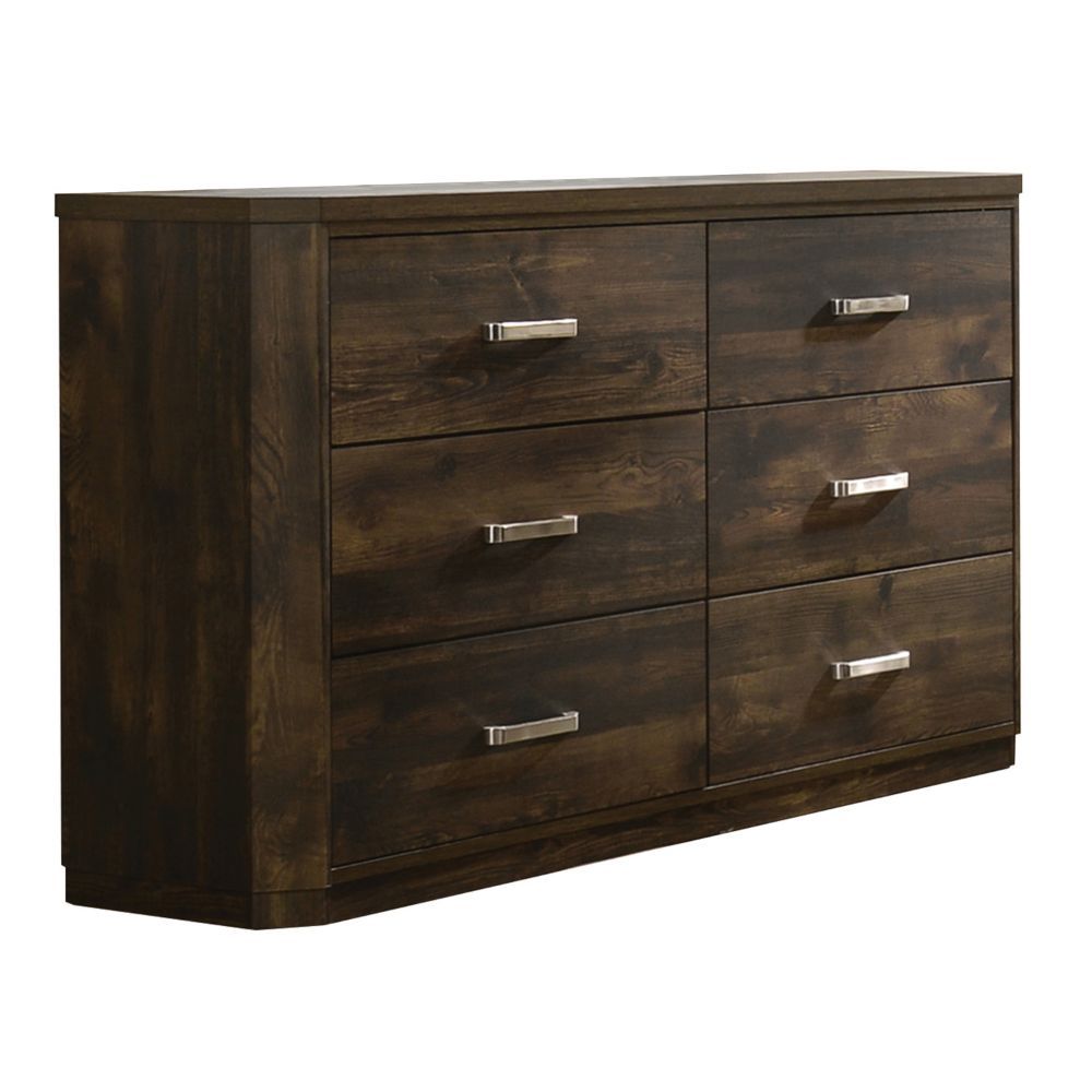 Elettra - Dresser - Rustic Walnut, dark brown