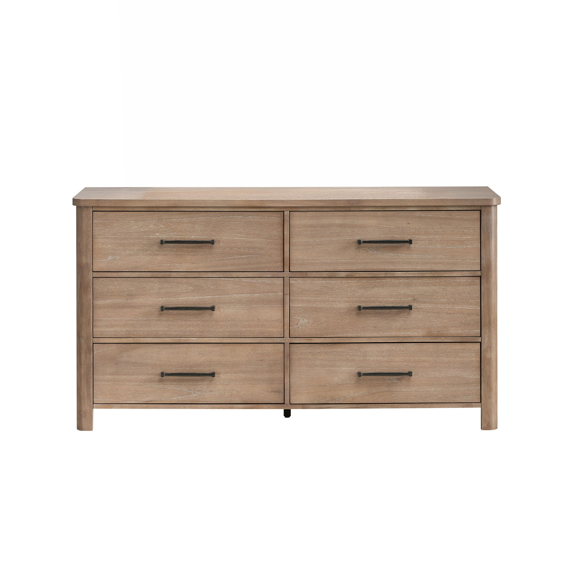 Anika - 6 Drawer Dresser - Natural / Brown