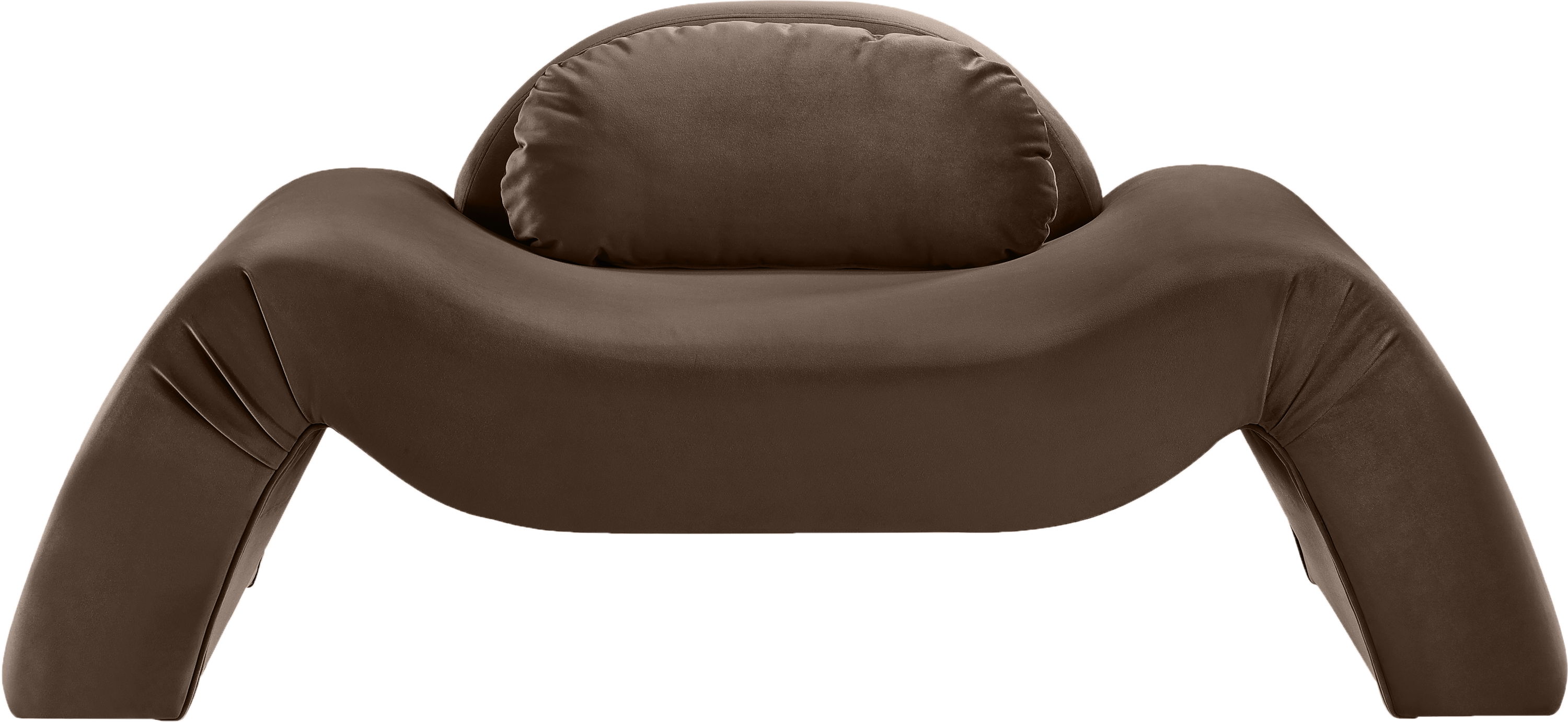 Austin - Velvet Accent Chair - Brown