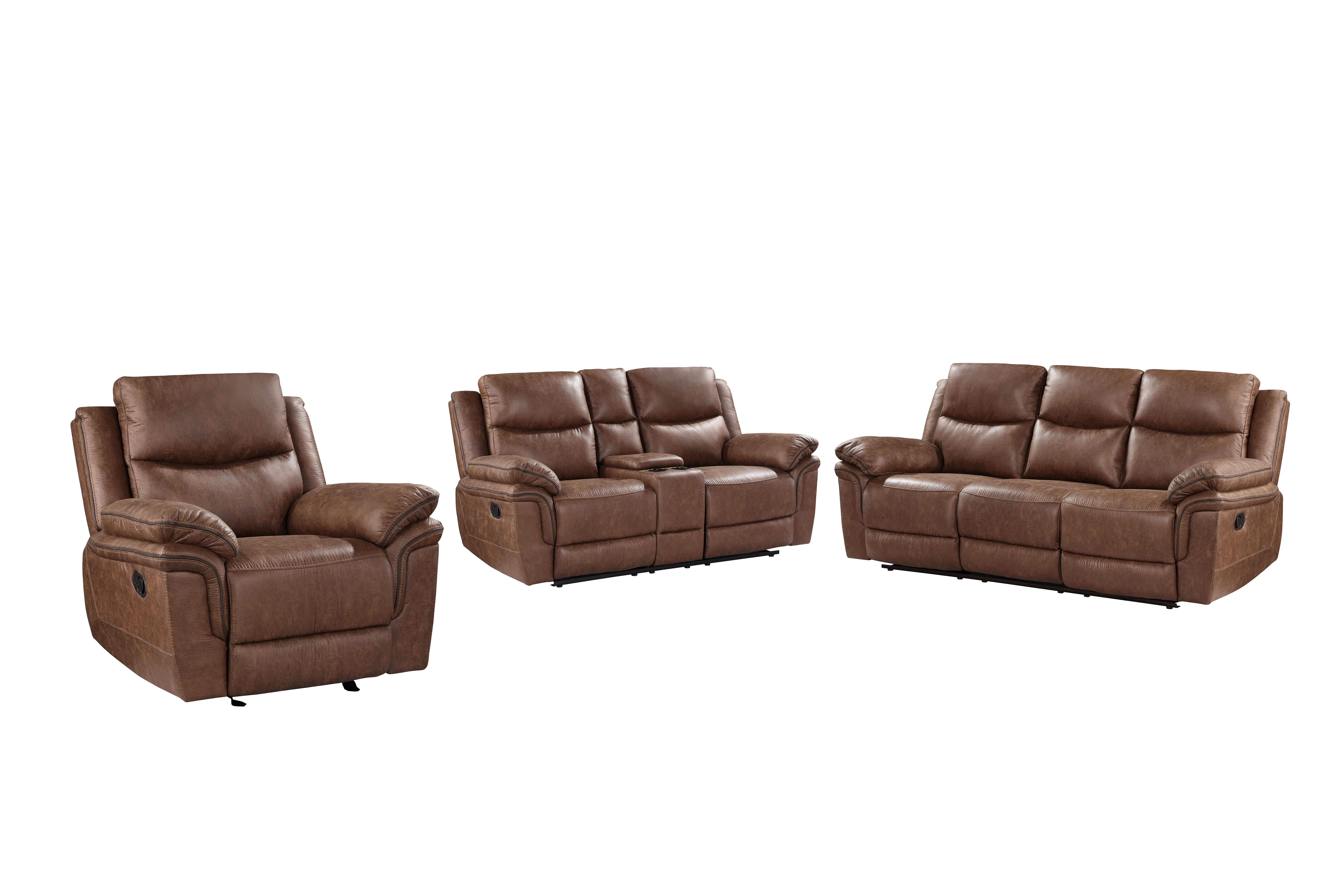 3 Pc · Sofa & Loveseat & Recliner