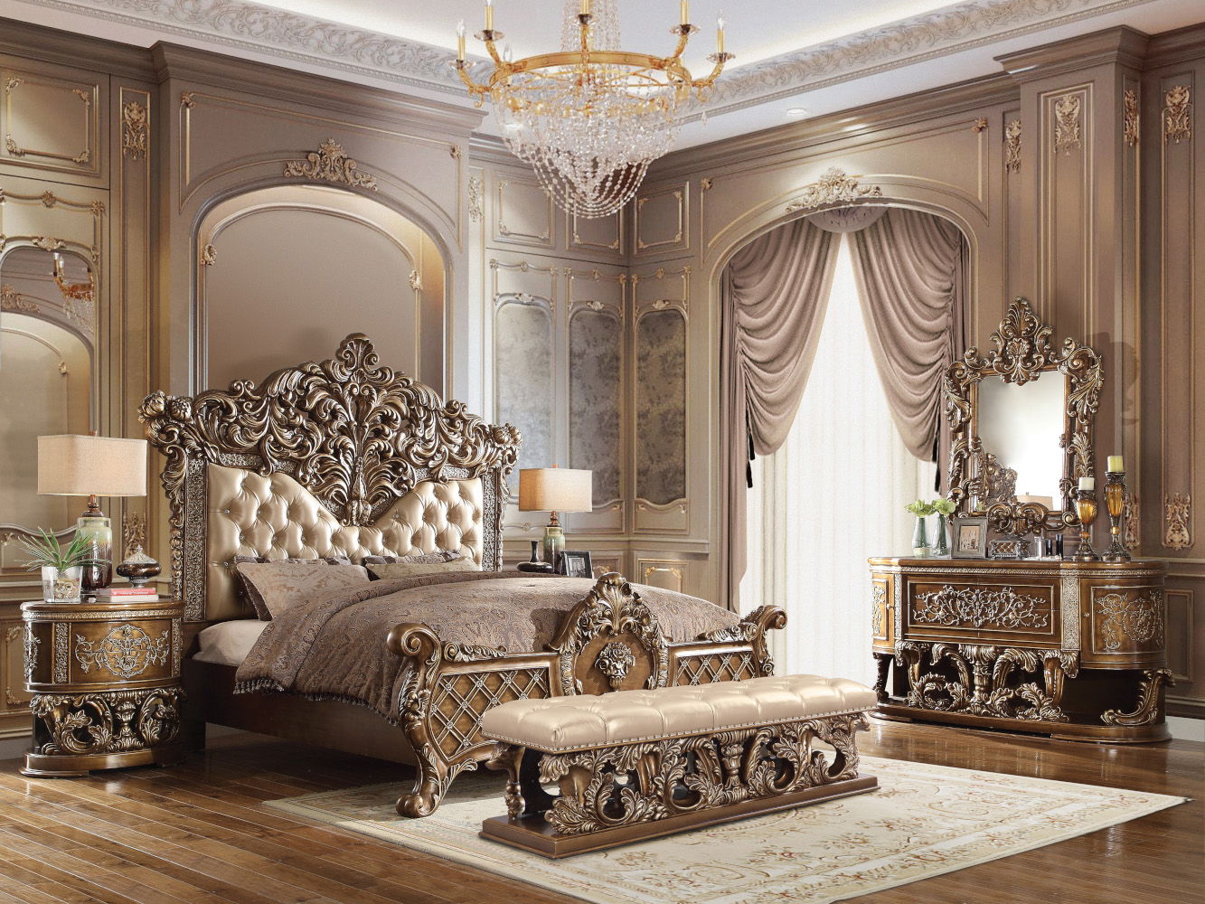 Constantine - Mirror - Brown & Gold, dark brown, view 4