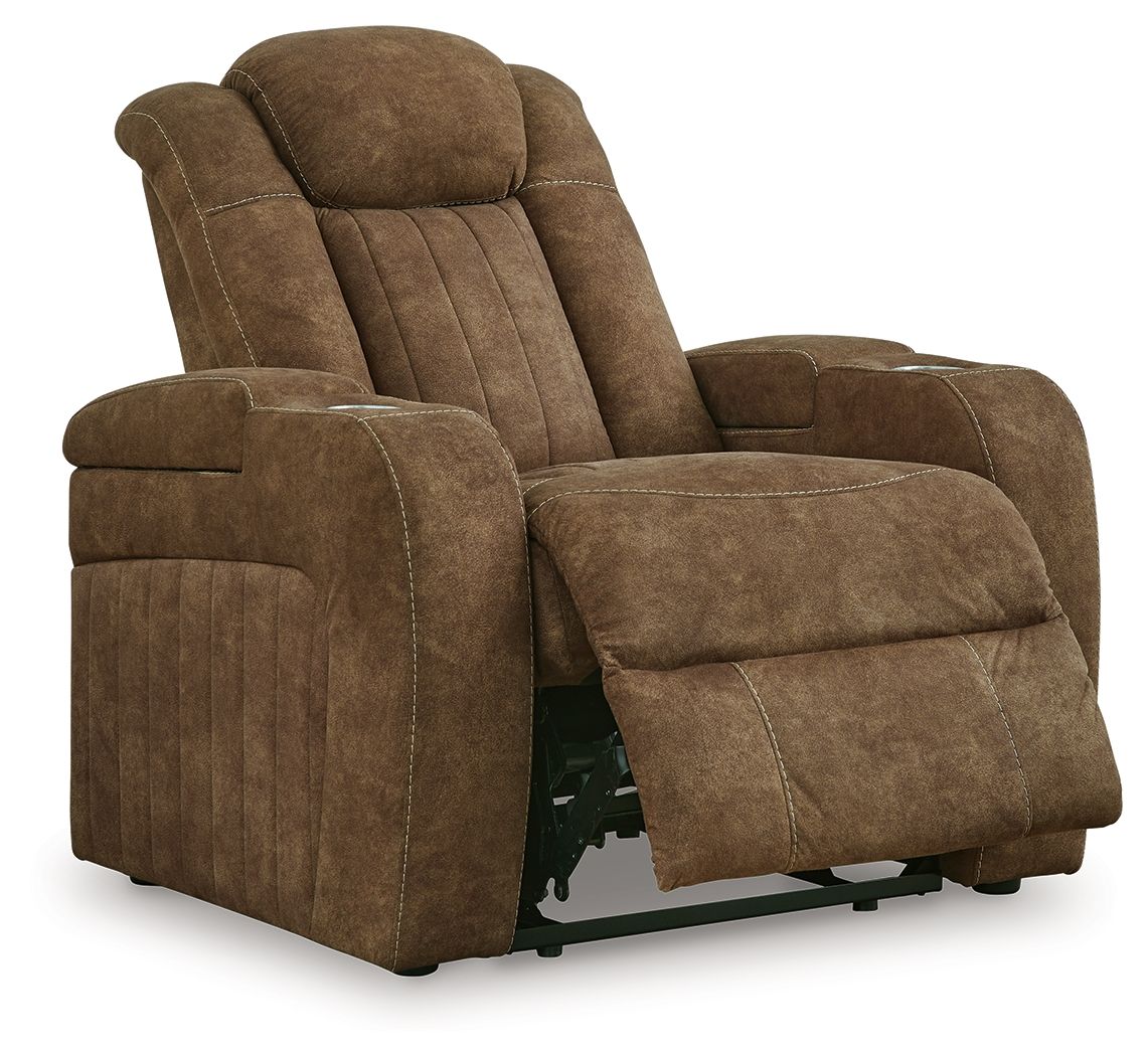 Ashley Furniture Wolfridge - Power Recliner/Adj Headrest - Brindle - Image 3