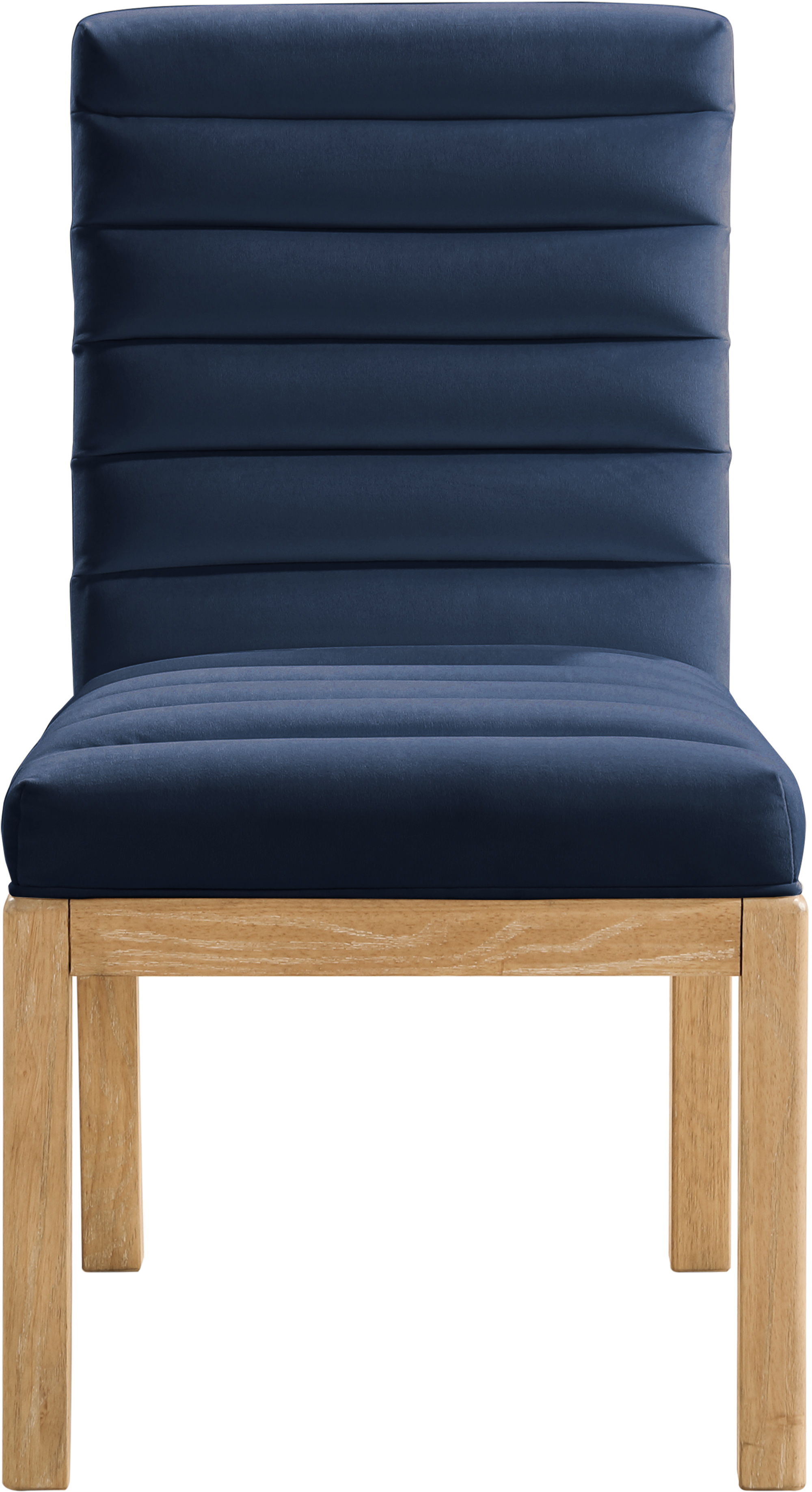 Evelyn - Dining Chair With Natural Legs - Navy