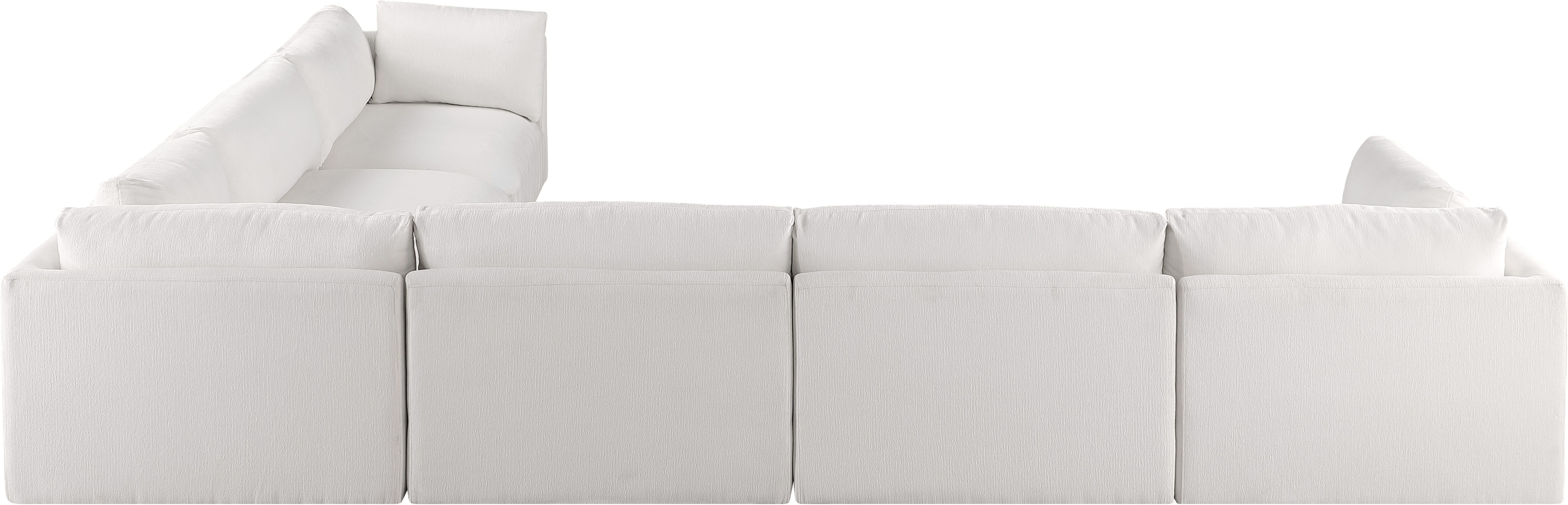 Ease - 6 Piece Modular Corner Sectional - Cream