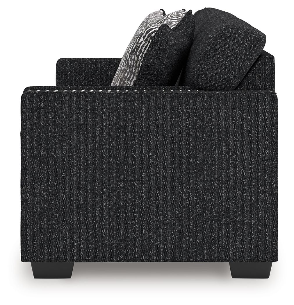 Ashley Furniture Jasmine Peaks - 2 Pc. - Sofa, Loveseat - Coal - Image 5