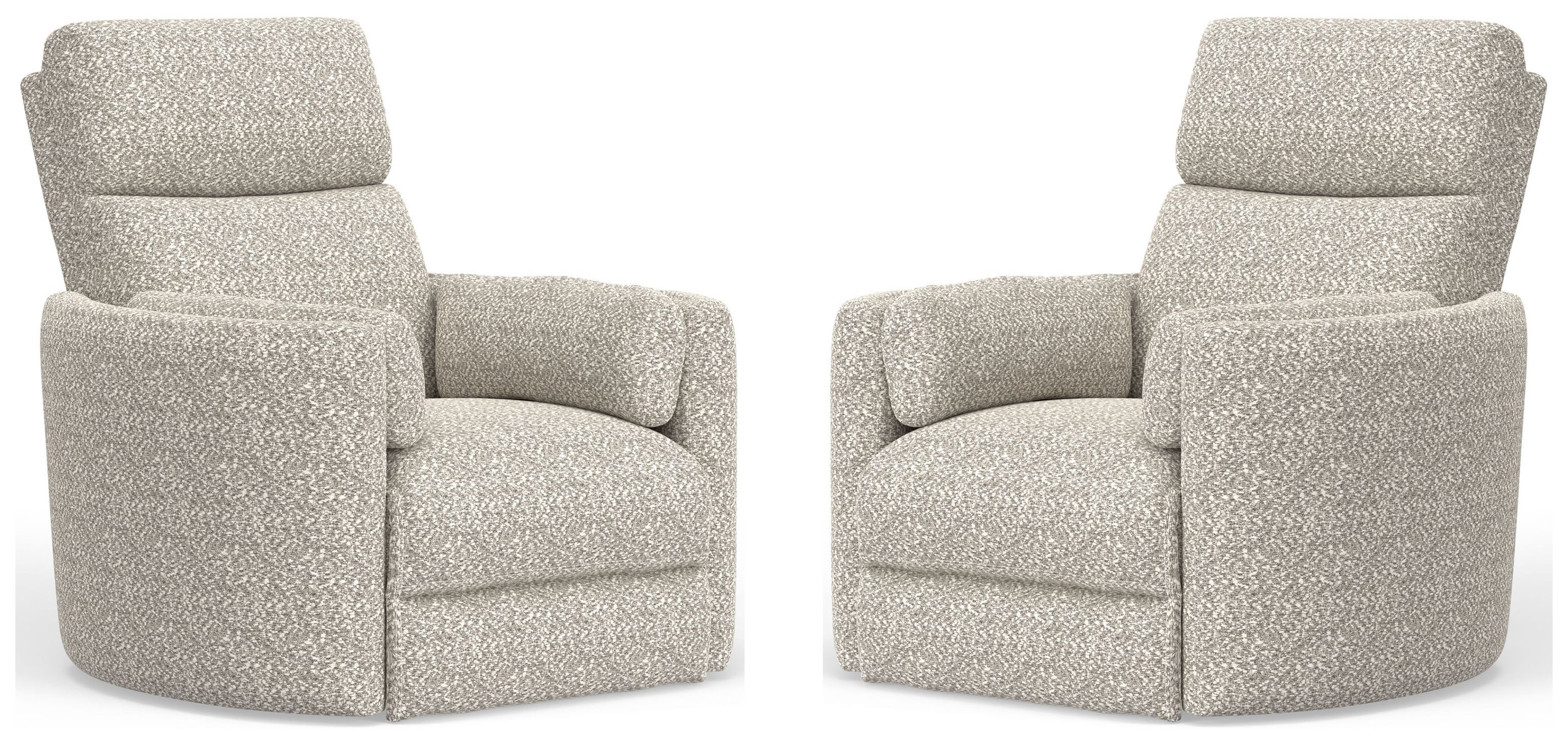 Parker House Radius - Power Swivel Glider Recliner (Set of 2) - Tatum River Rock