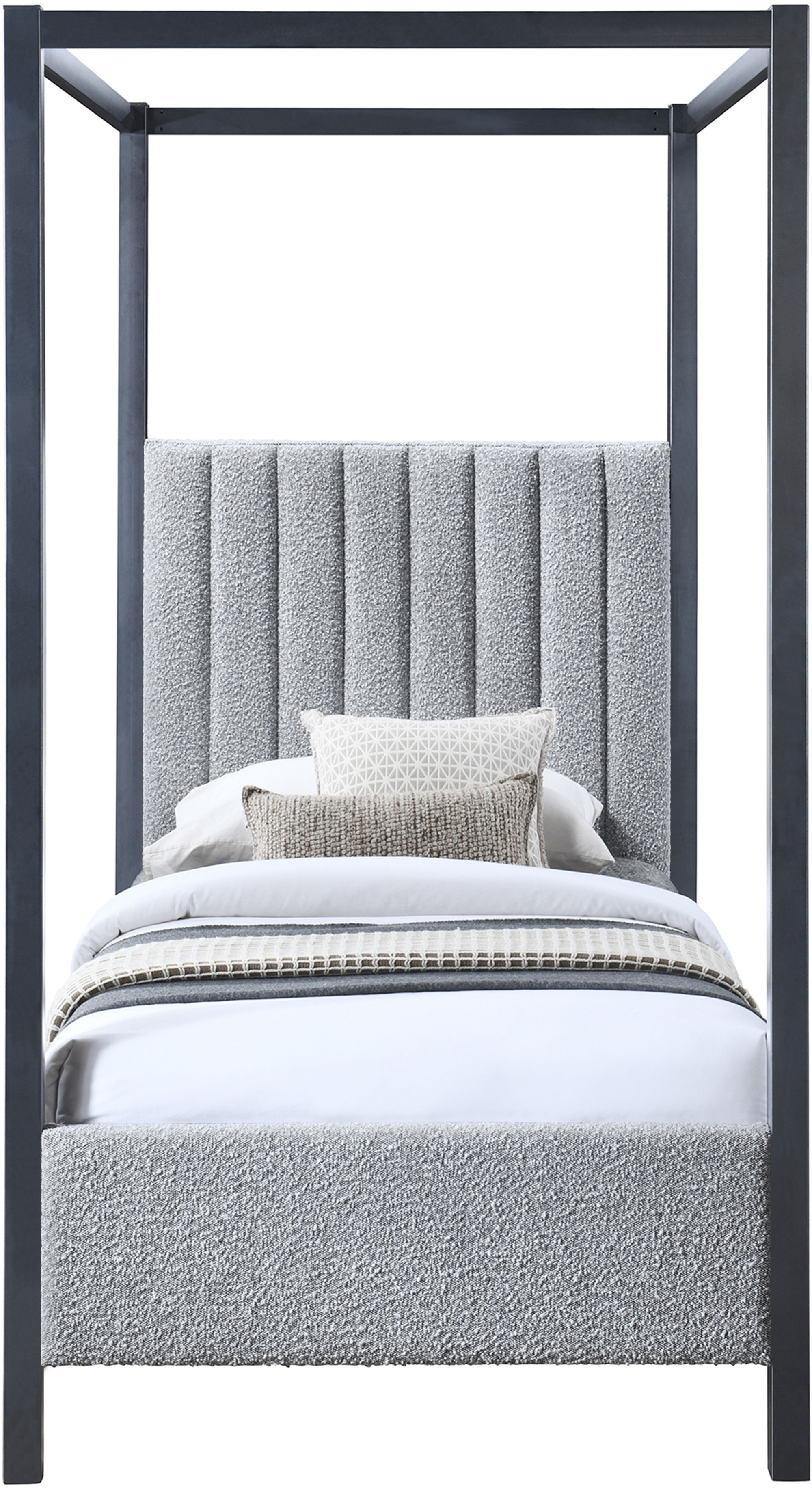 Kelly - Twin Bed - Gray