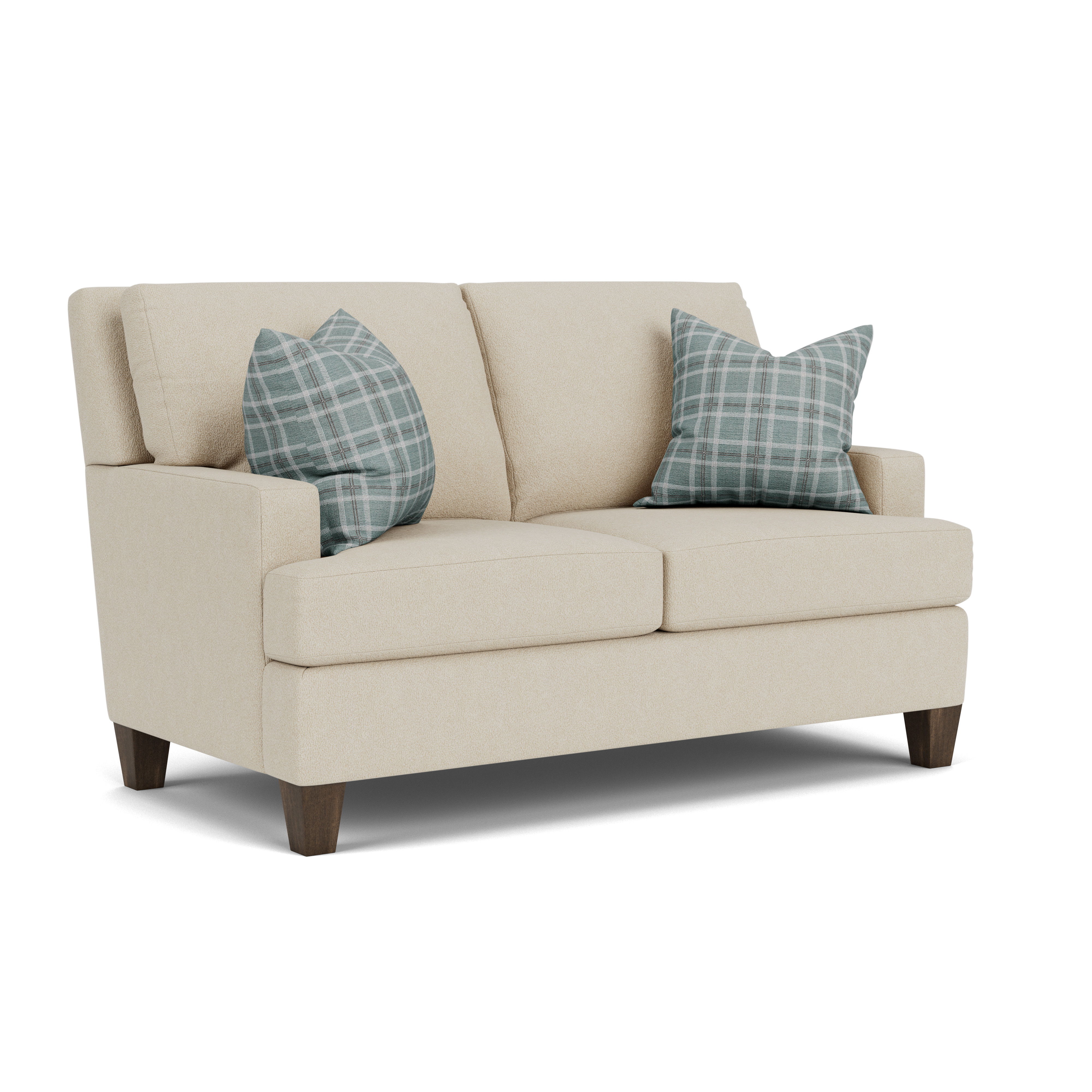 Lloyd - Fabric Loveseat, dark brown, view 2