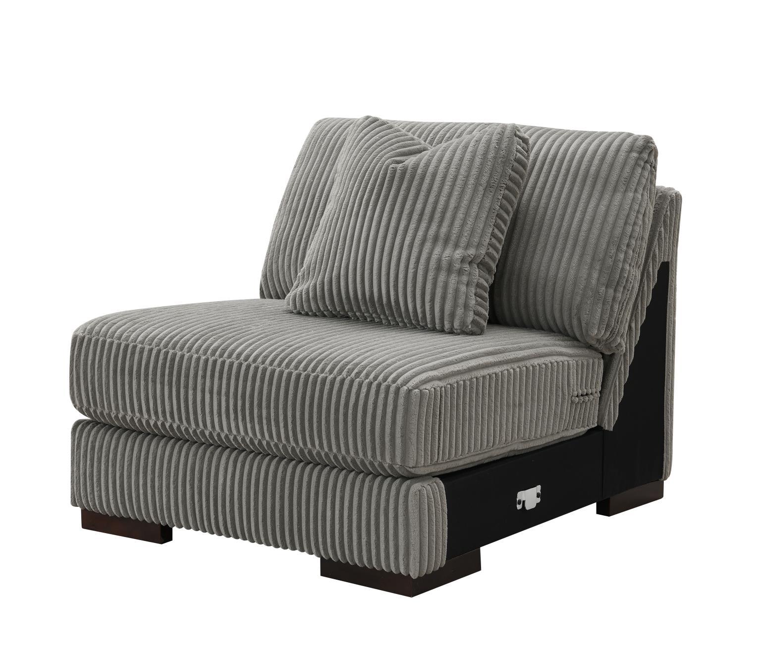 U243 - Armless Chair - Gray