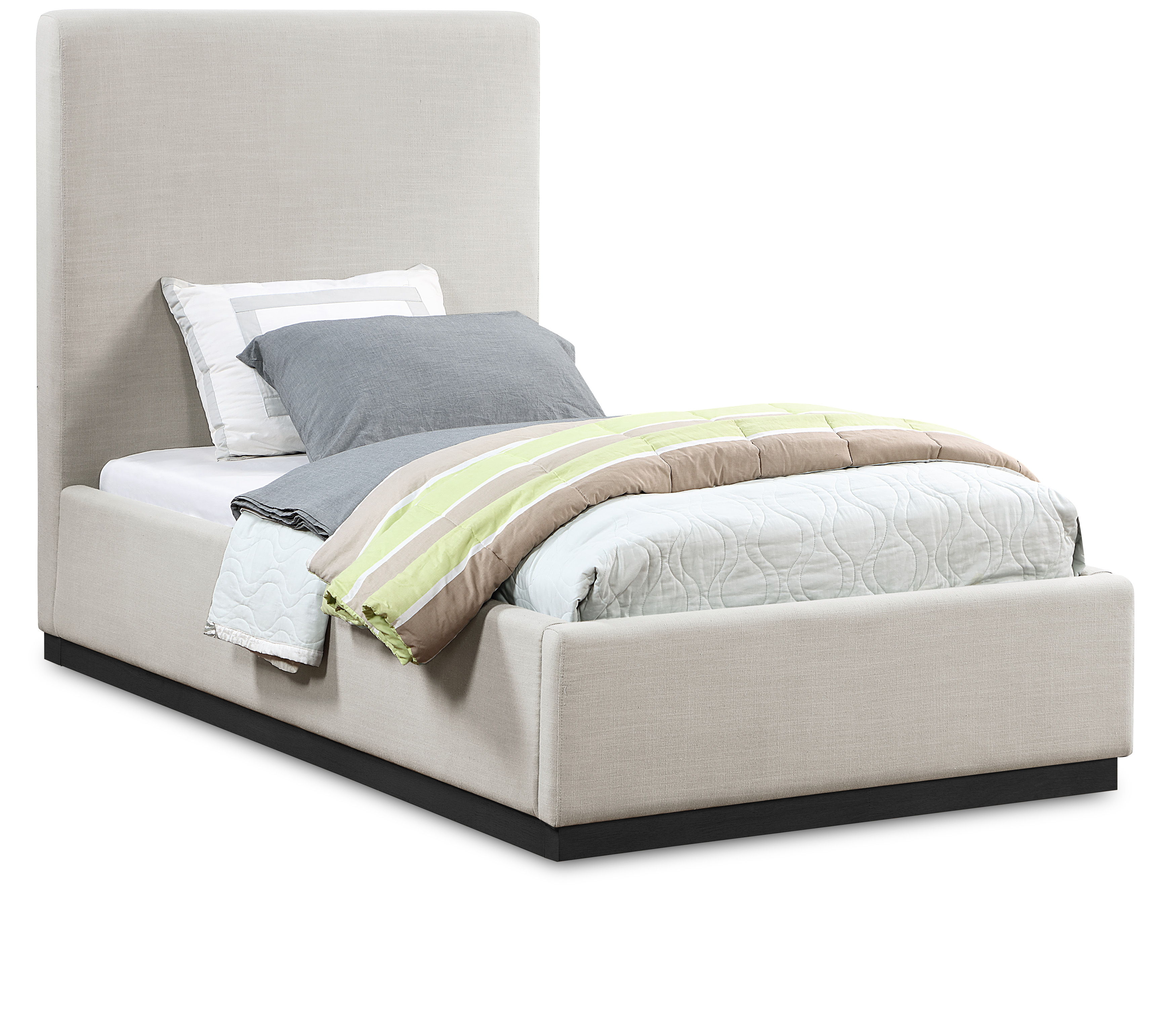 Alfie - Twin Bed - Beige