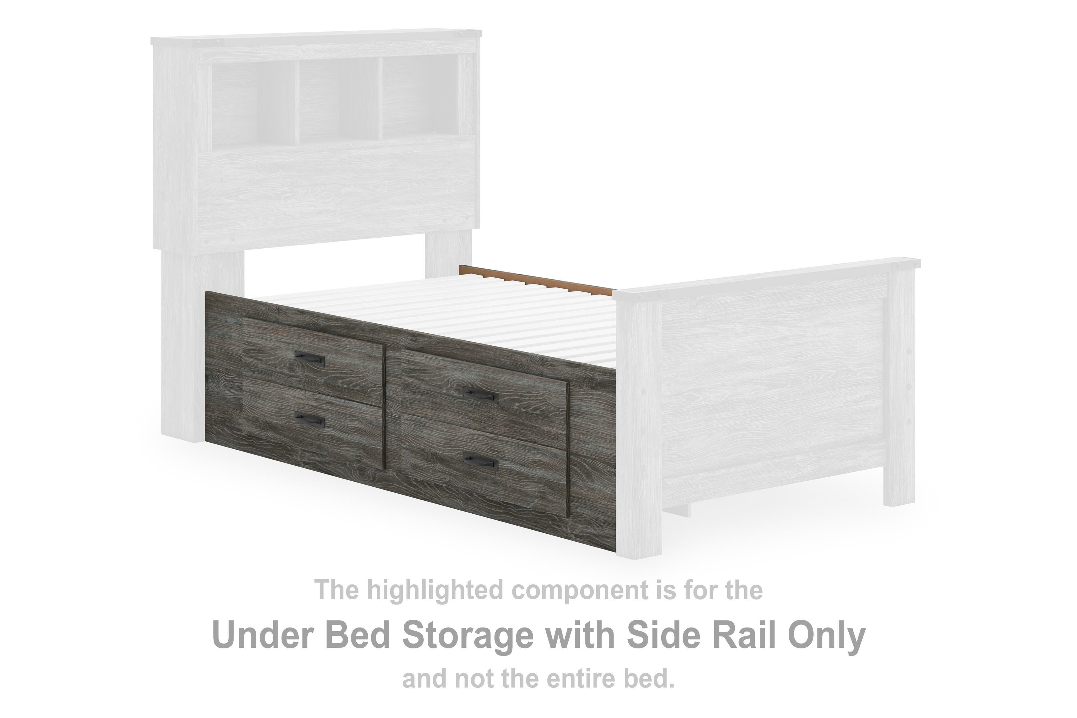 Frandern – Under Bed Storage With Side Rail – Gray