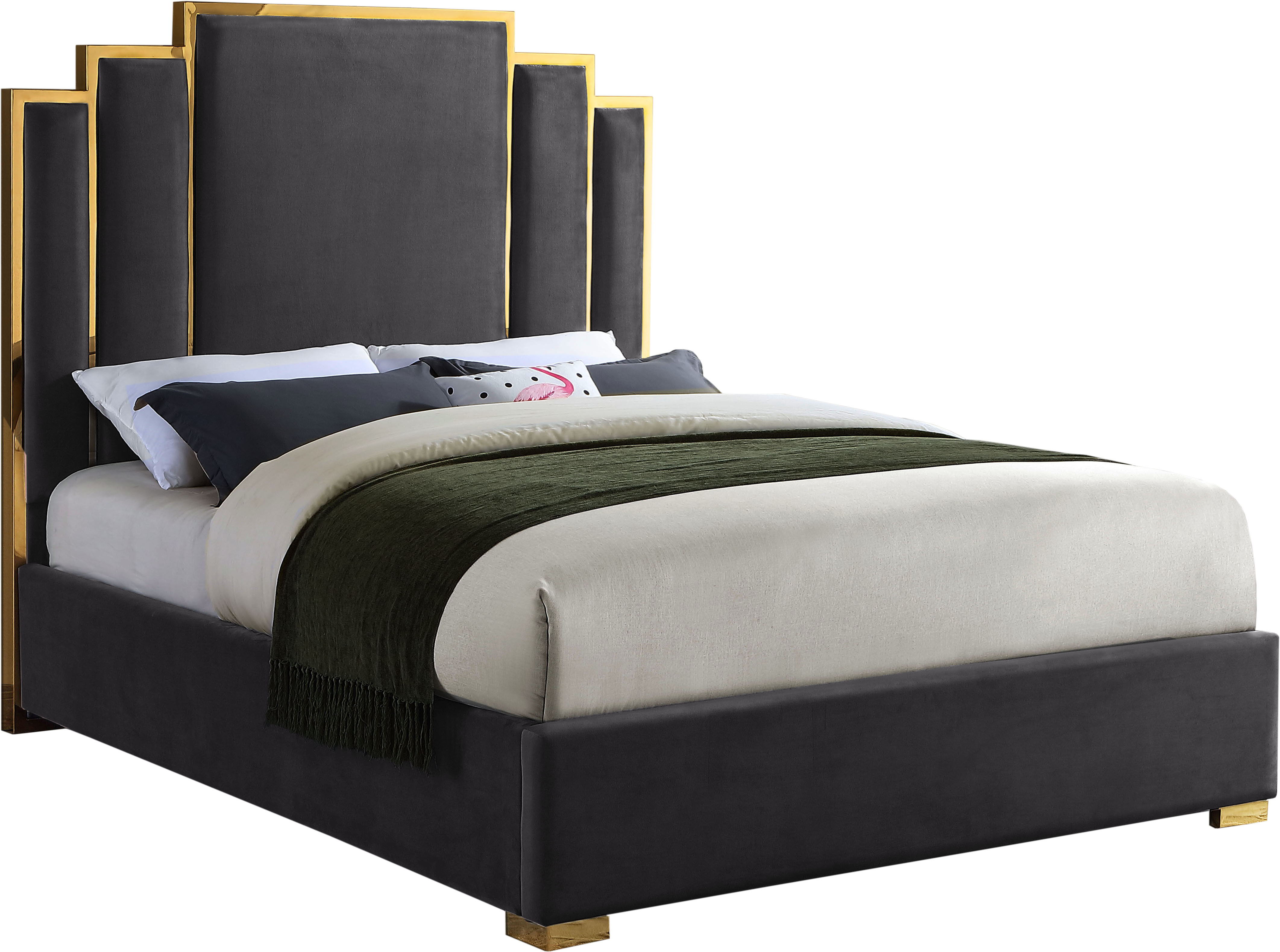 Hugo - Queen Bed - Gray