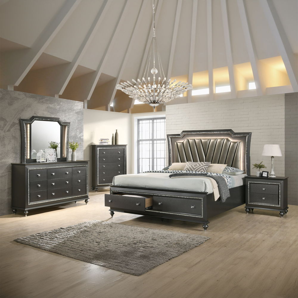 Kaitlyn - Chest - Metallic Gray, dark gray, view 6
