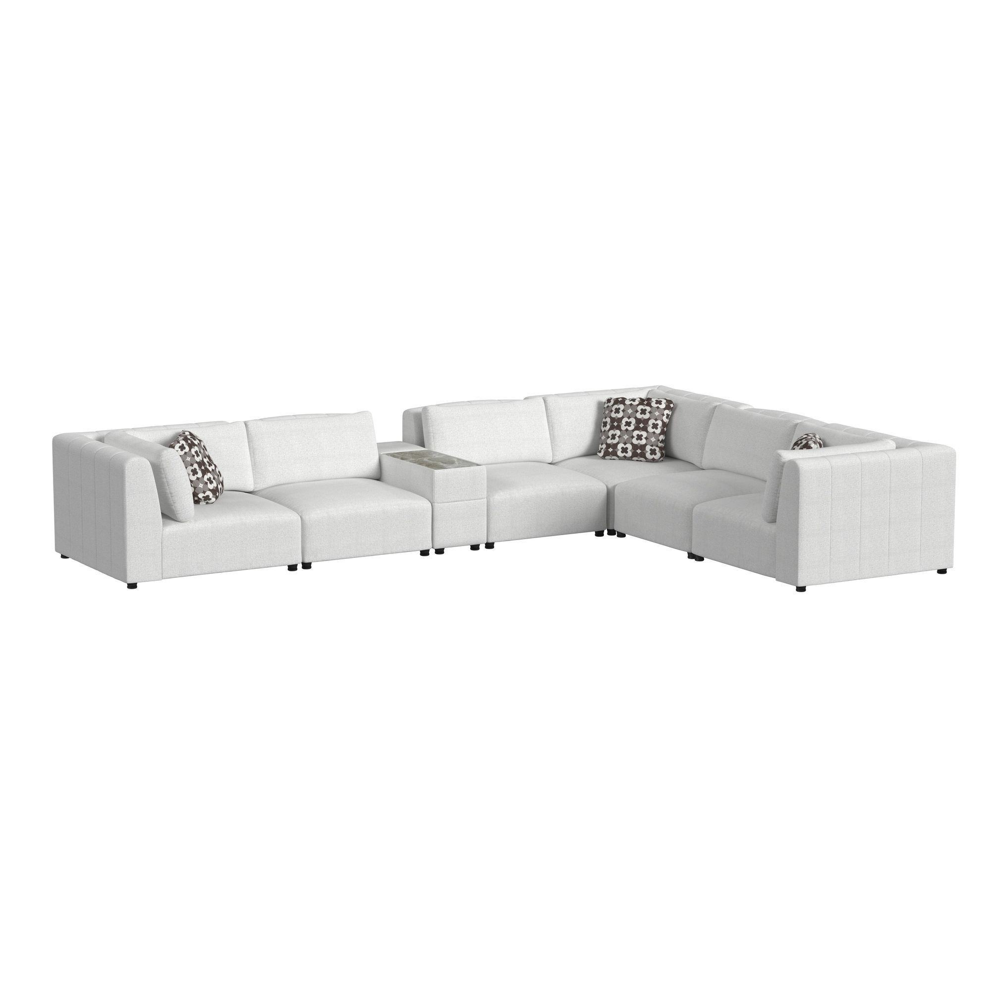 7 Pc · Modular Set Sectional With Pillows