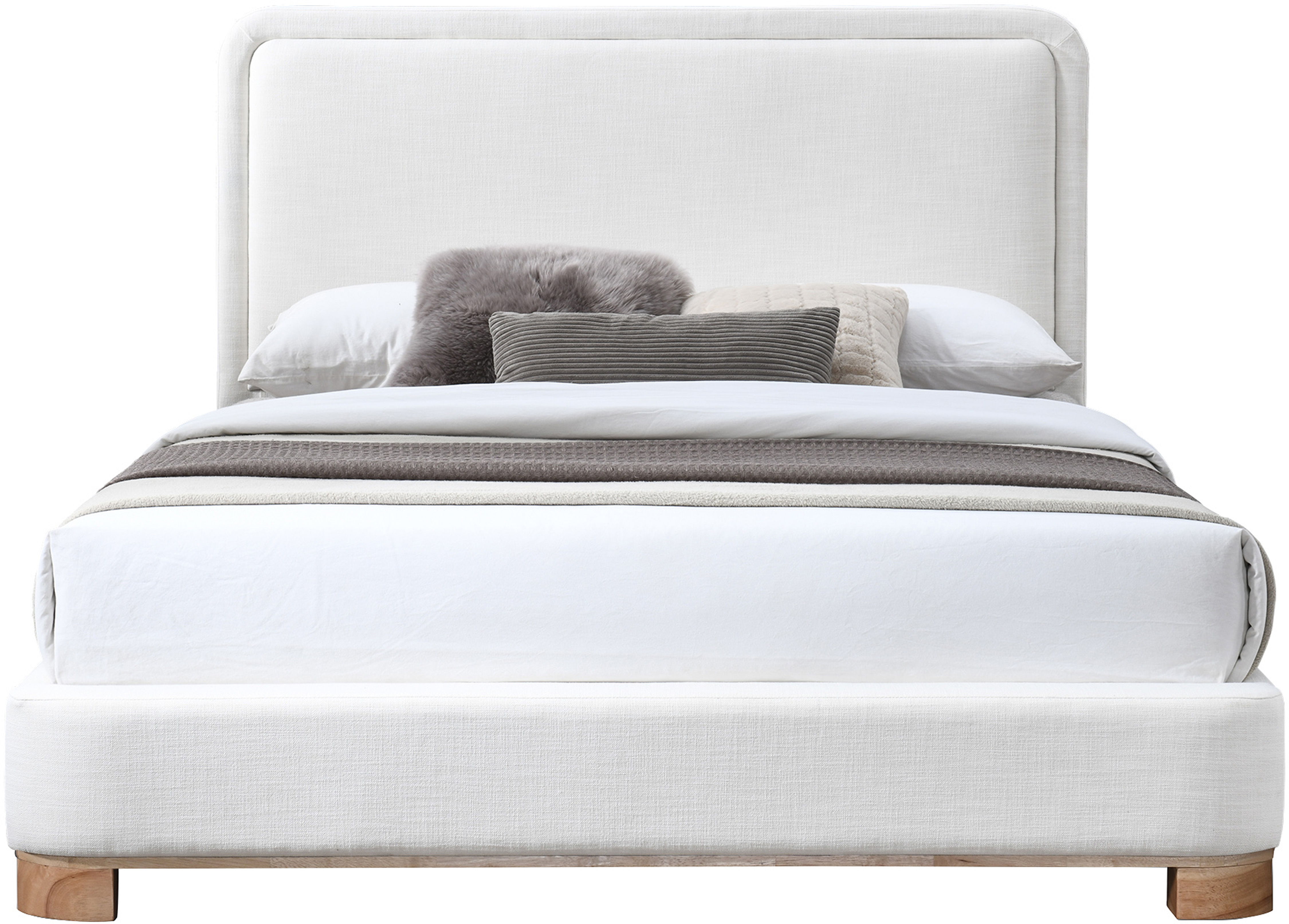 Nolita - Queen Bed With Natural Base - Cream