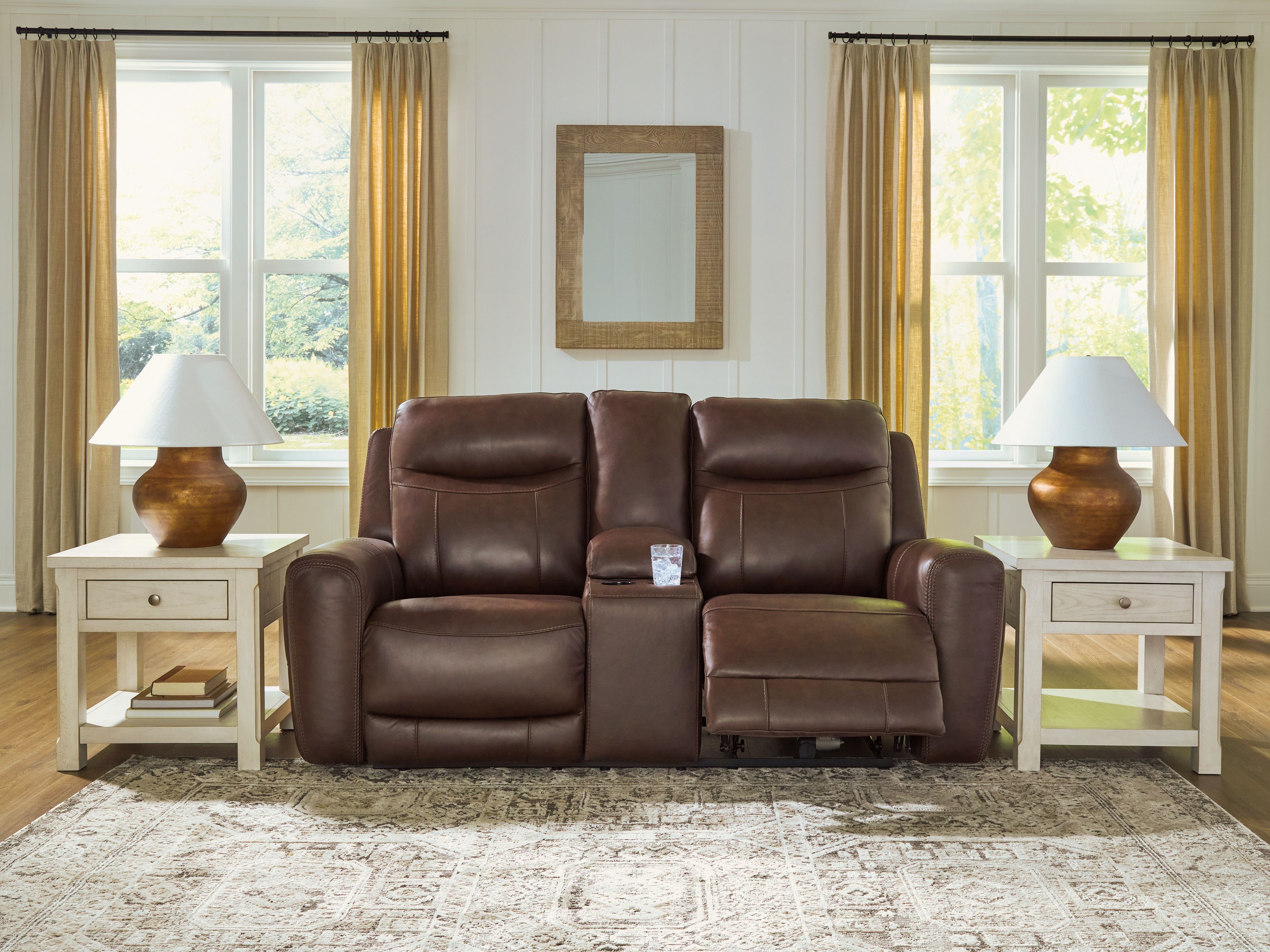 Ashley Furniture Gravier - Power Reclining Loveseat With Console / Adjustable Headrest - Cordova - Image 6